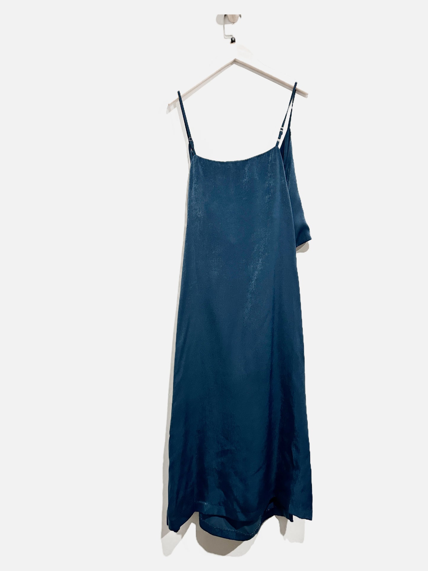 Lulus Blue Wrap Front Midi Dress - Medium