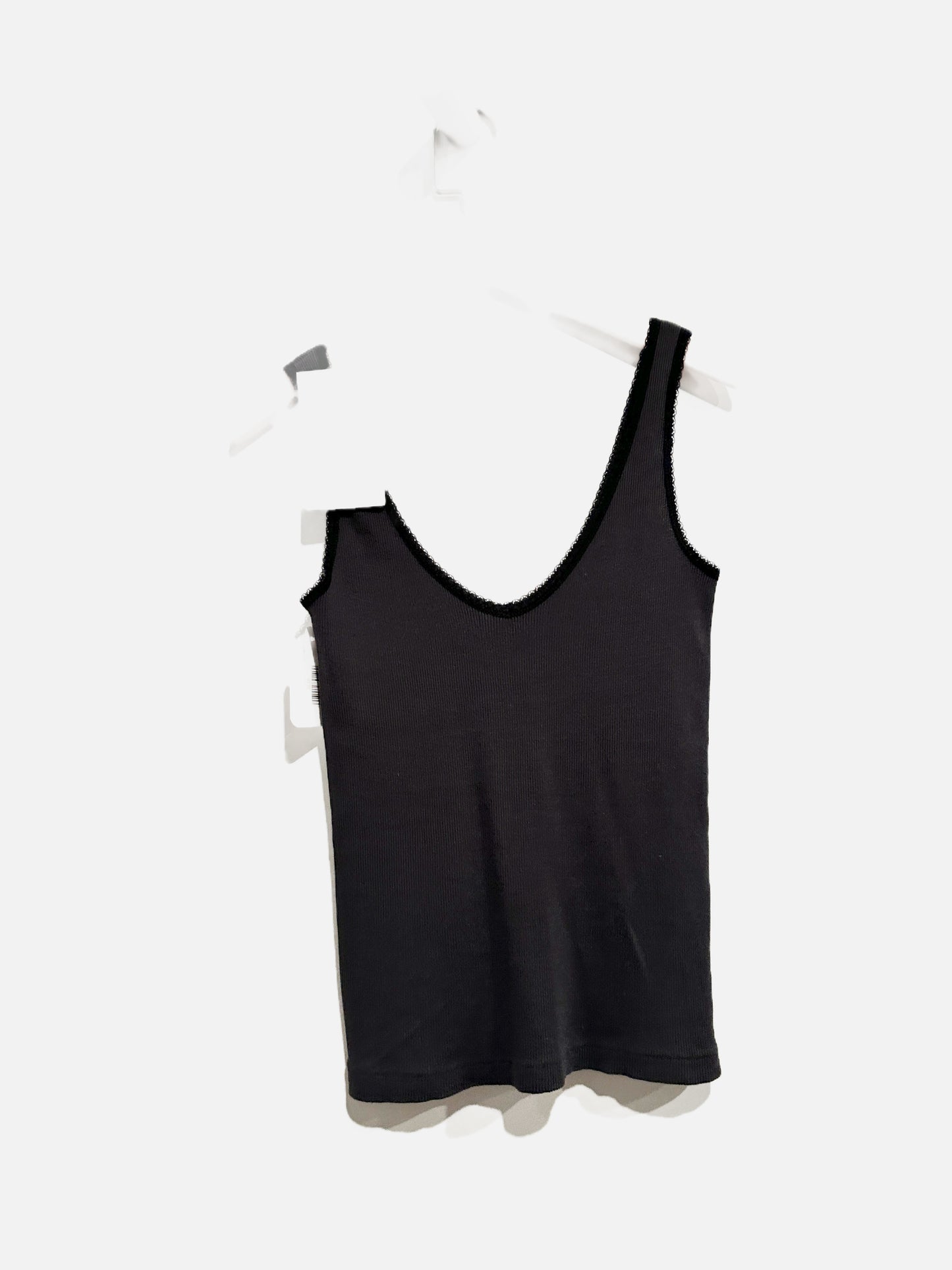 NWT Brandy Melville Black Lace Trim Tank