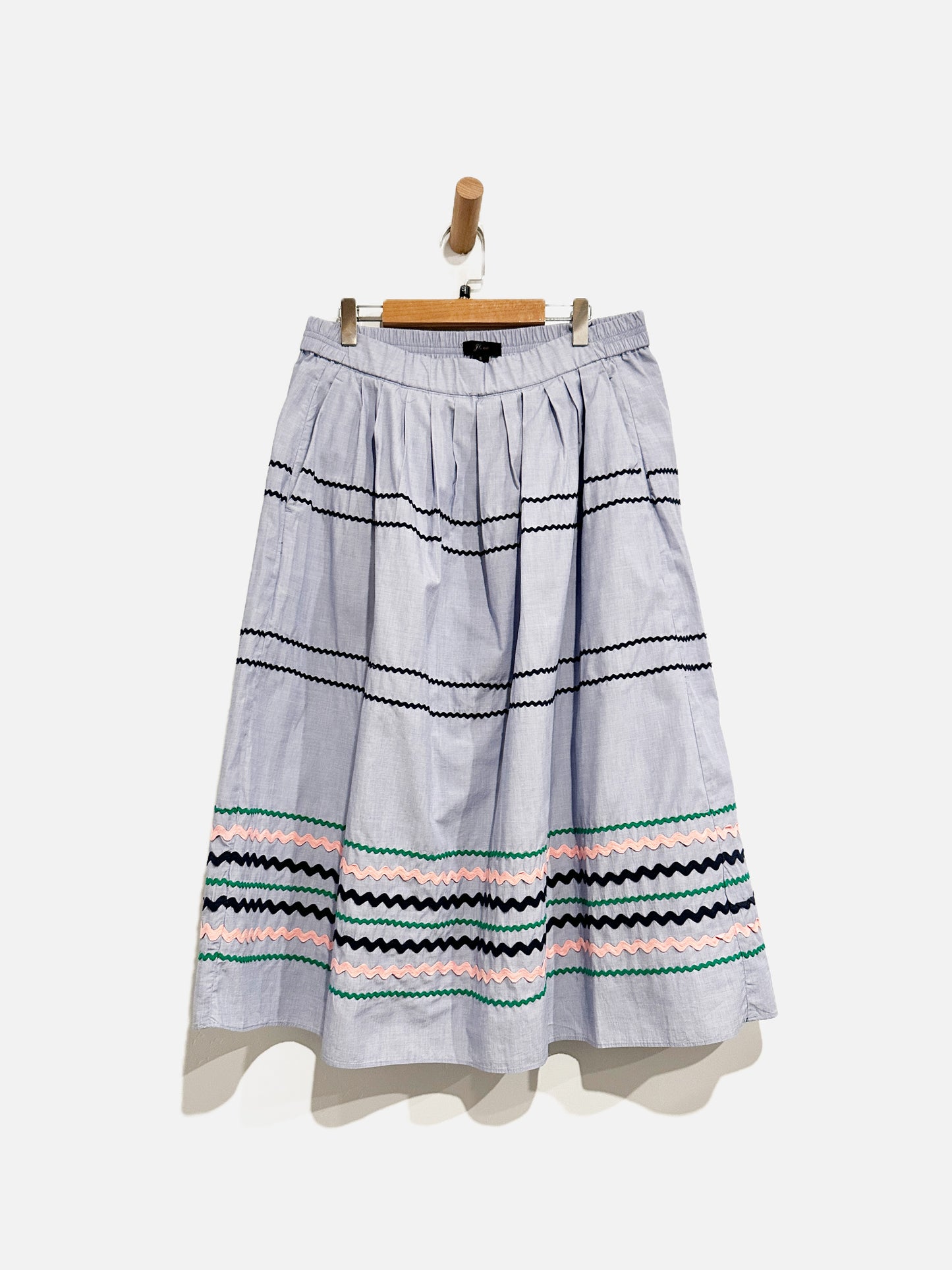 J.Crew Blue Midi Skirt - Small