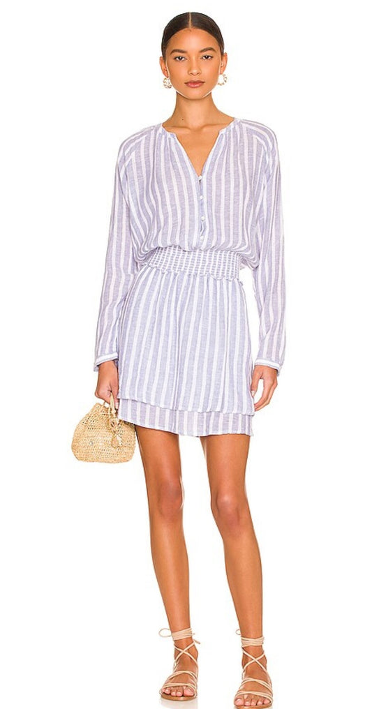 Rails Jasmine Parisian Blue and White Stripe Dress - XS
