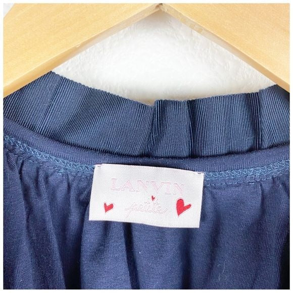 Lanvin Petite Blue Sequin Short Sleeve Jacket Size 4