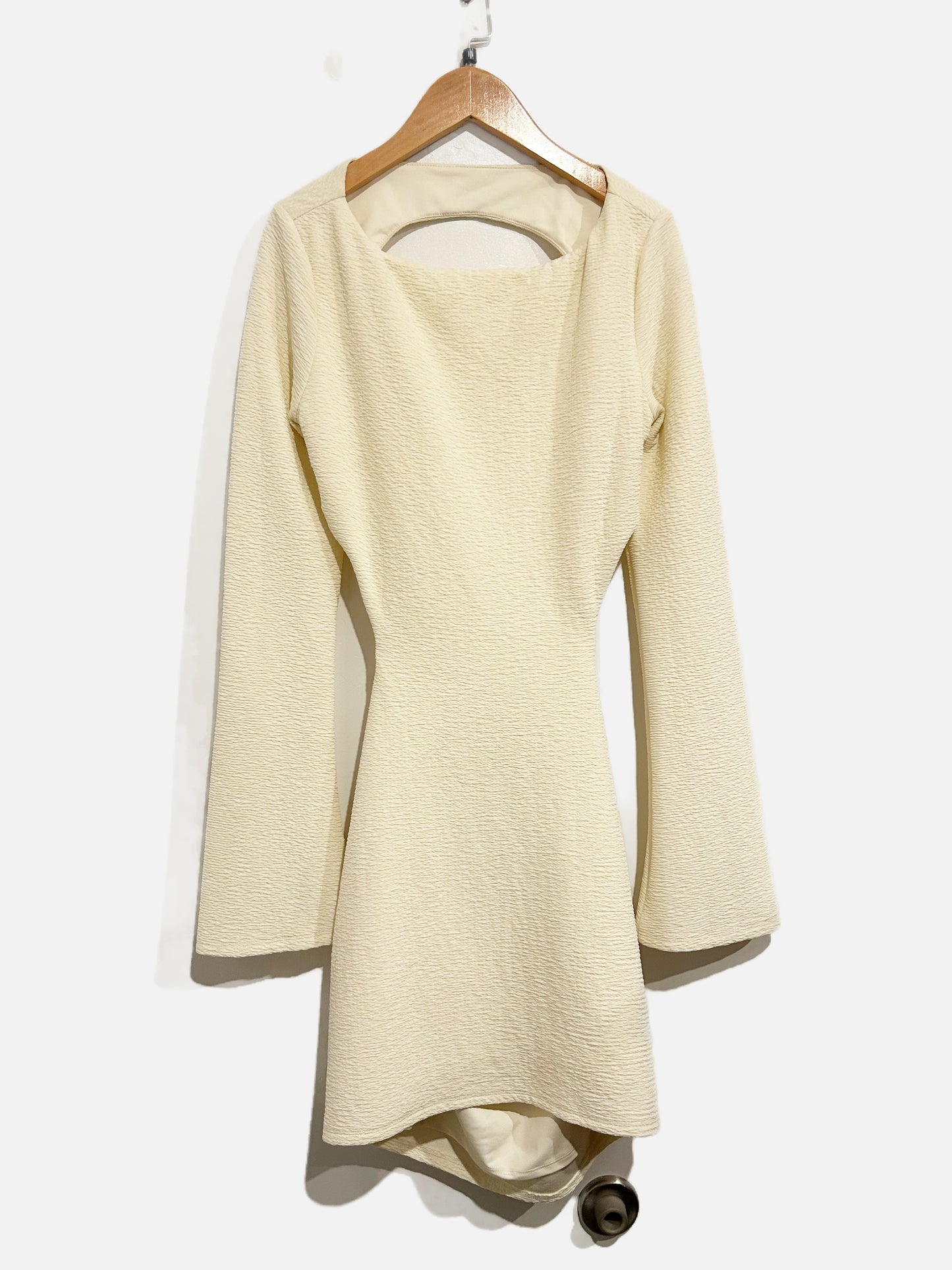 Camila Coelho Elena Cream Backless Mini Dress - Medium