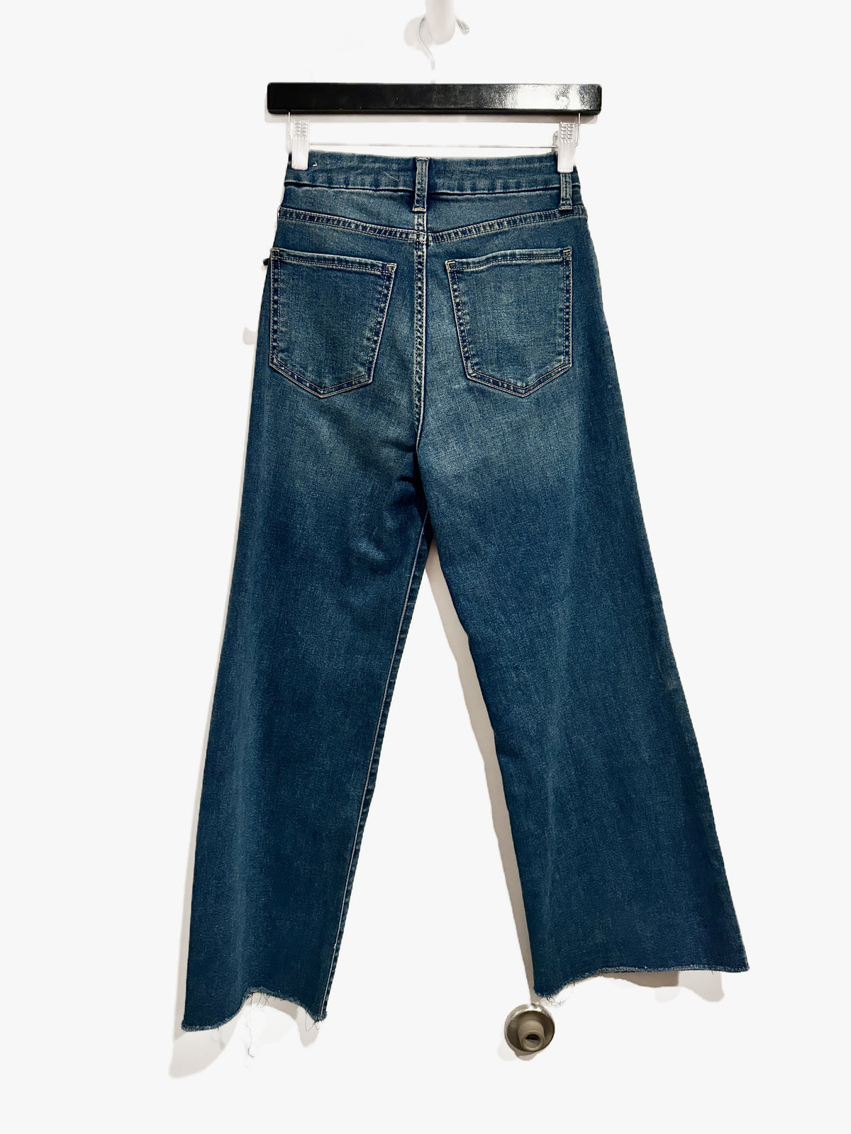 Kut Meg High Rise Fab Ab Wide Leg Jeans in Yielded - 00
