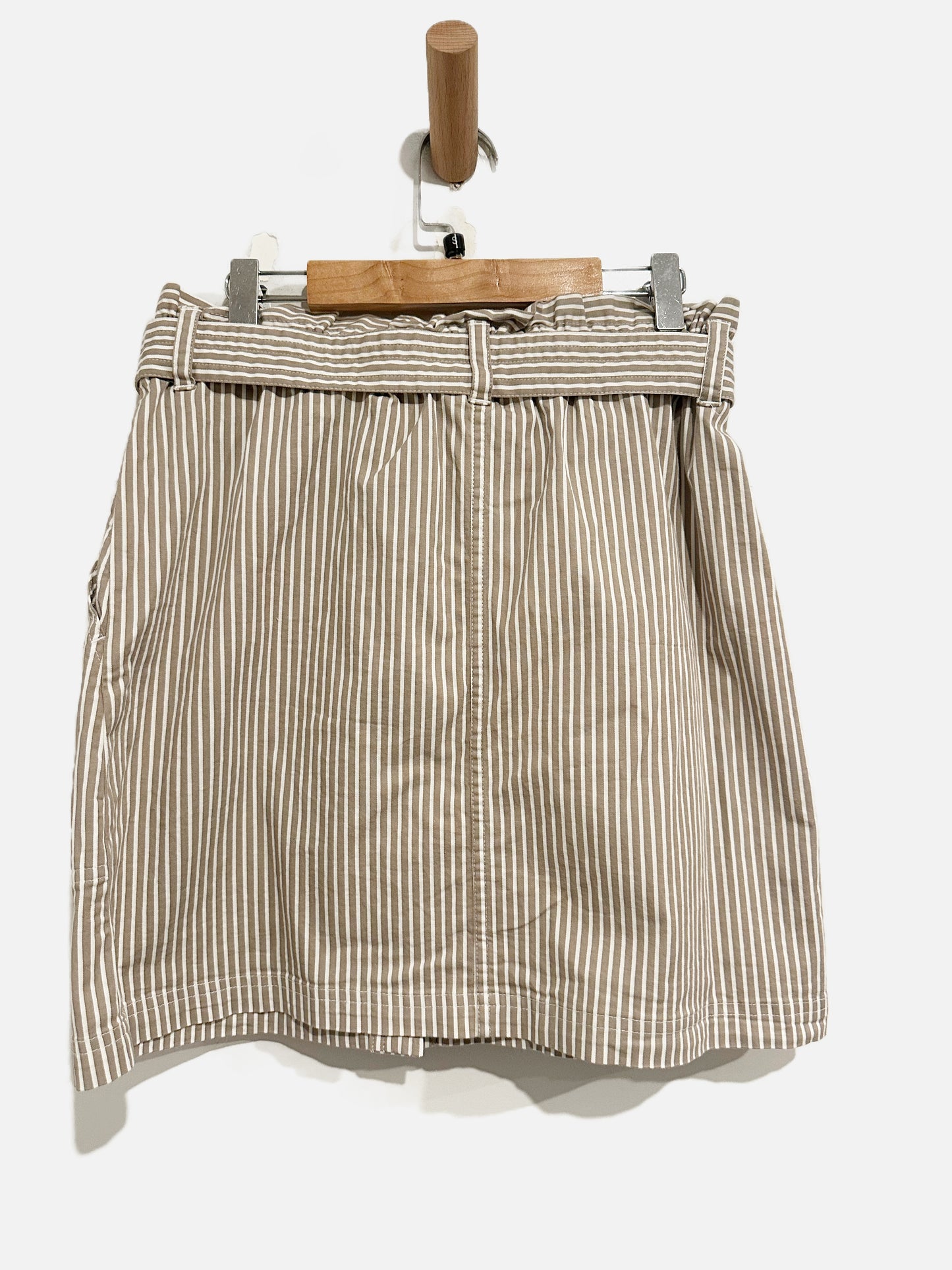 Abercrombie & Fitch Striped Button Front Mini Skirt - Small