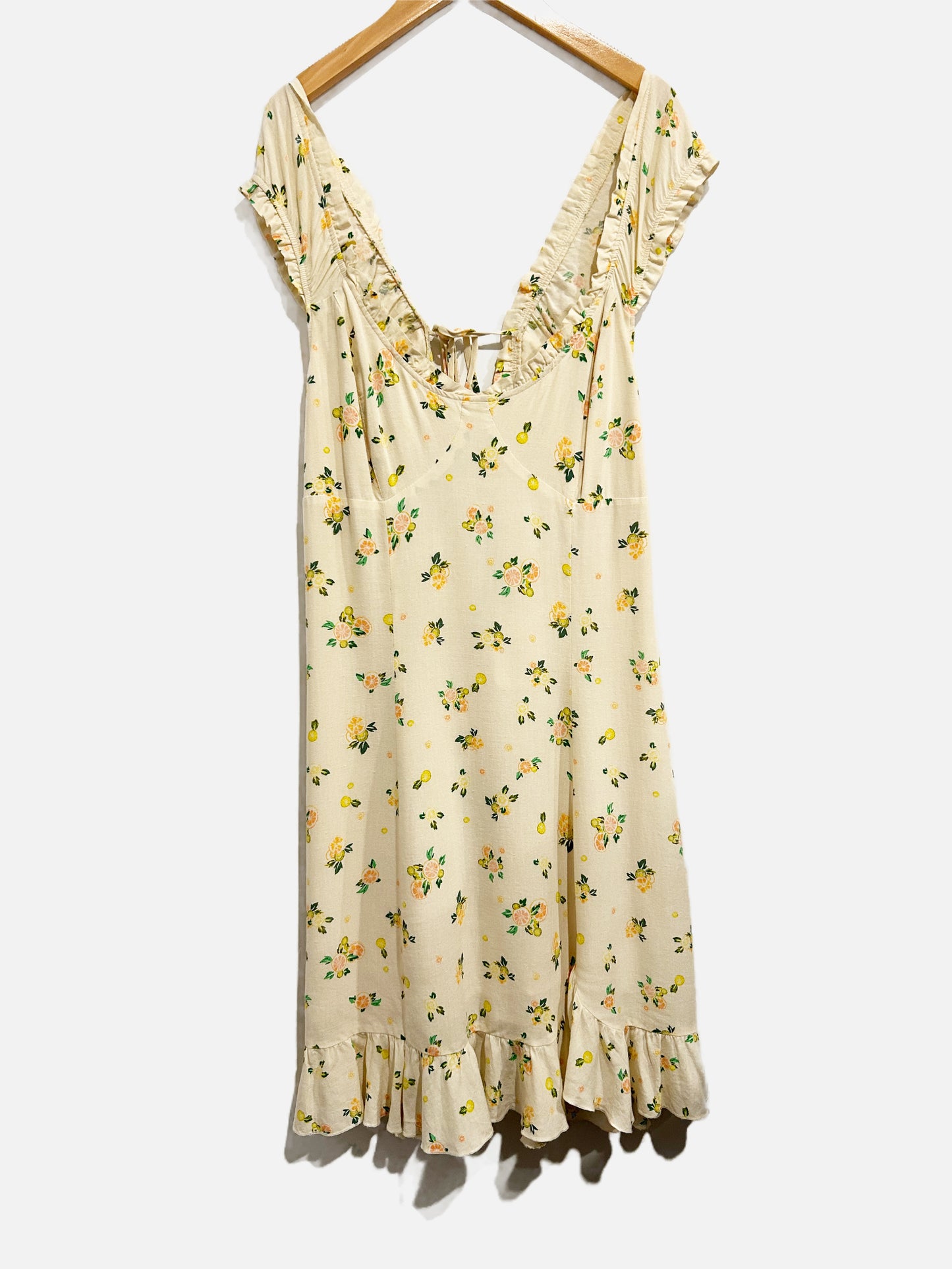 Free people White Floral Mini Dress - Medium