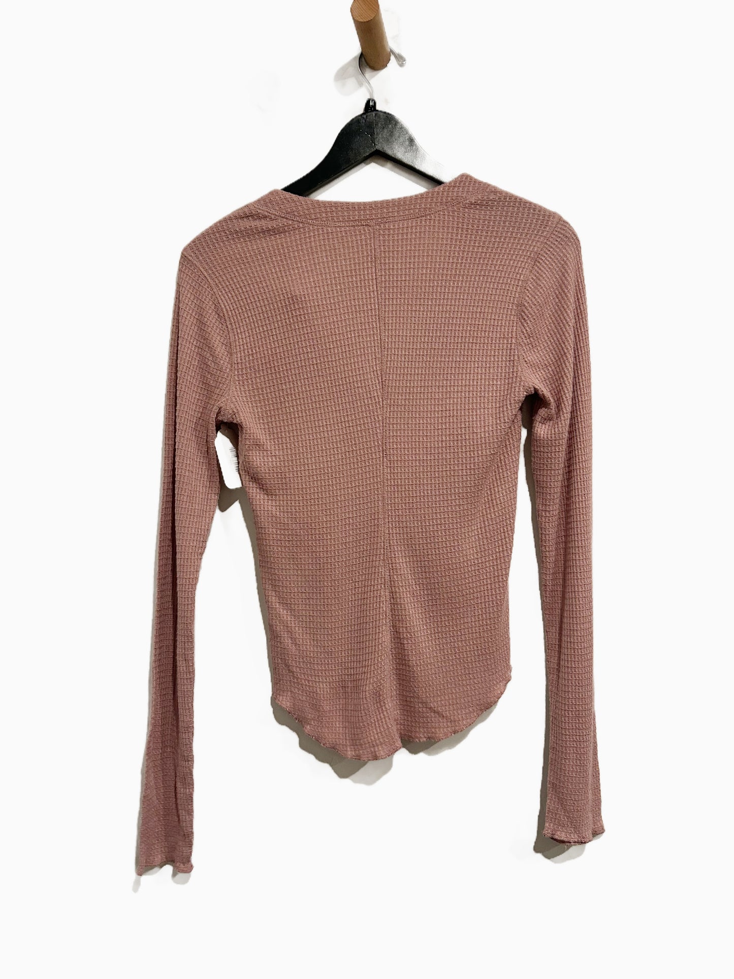 Free People One Of The Girls Henley in Mauve Swoon - Medium