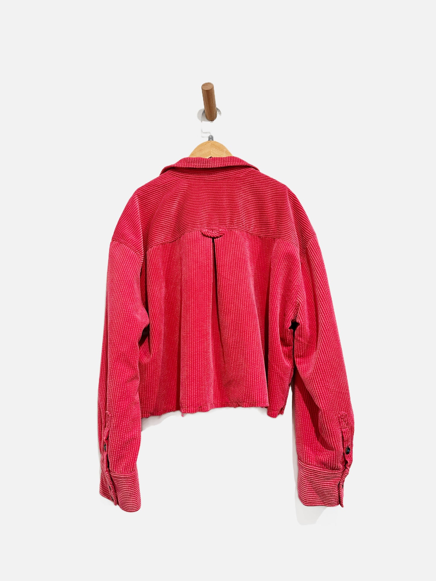Urban Outfitters BDG Pink Corduroy Crop Jacket - Large