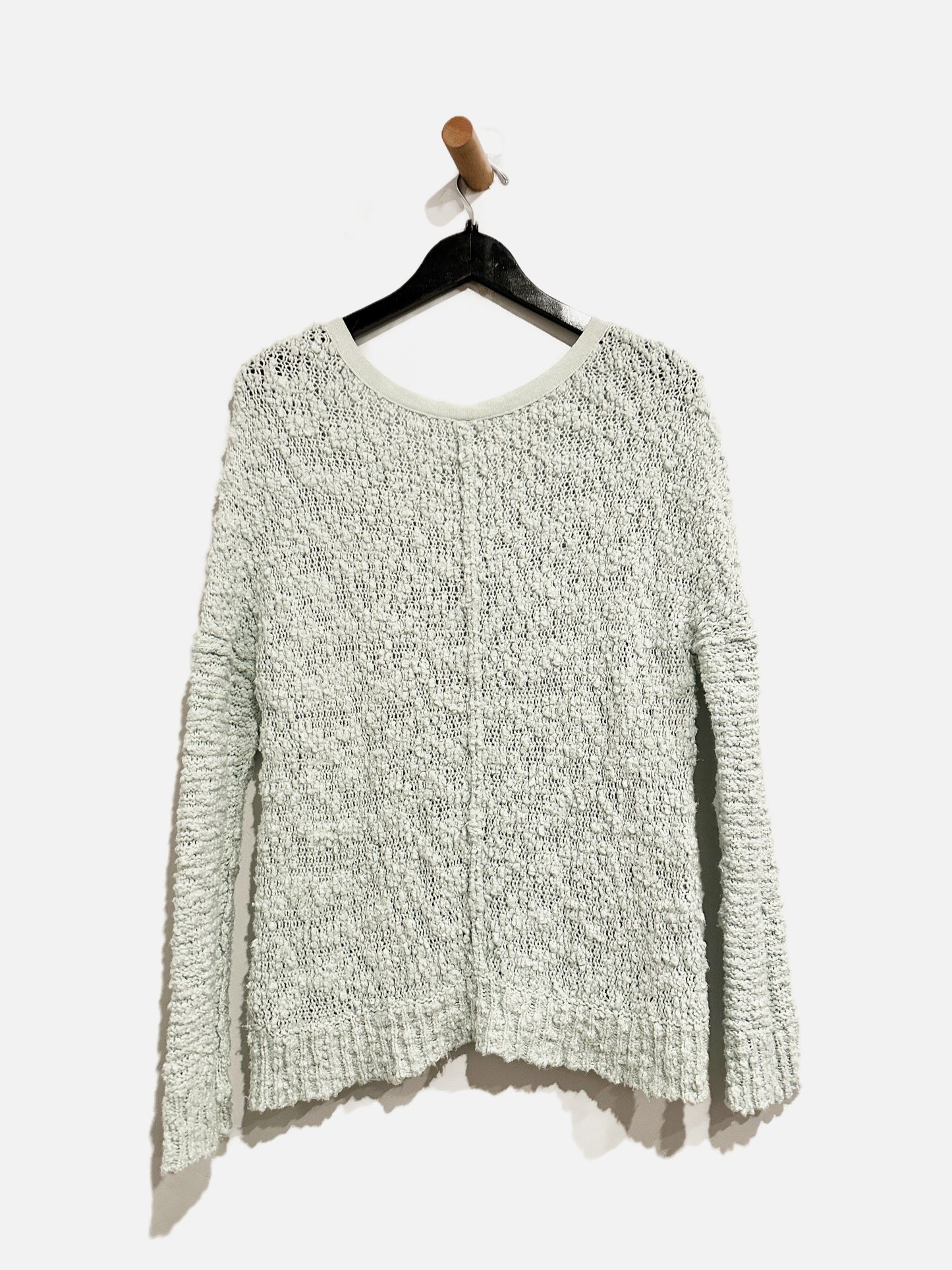 Free People Songbird Chunky Knit Sweater in Mint Green - XS