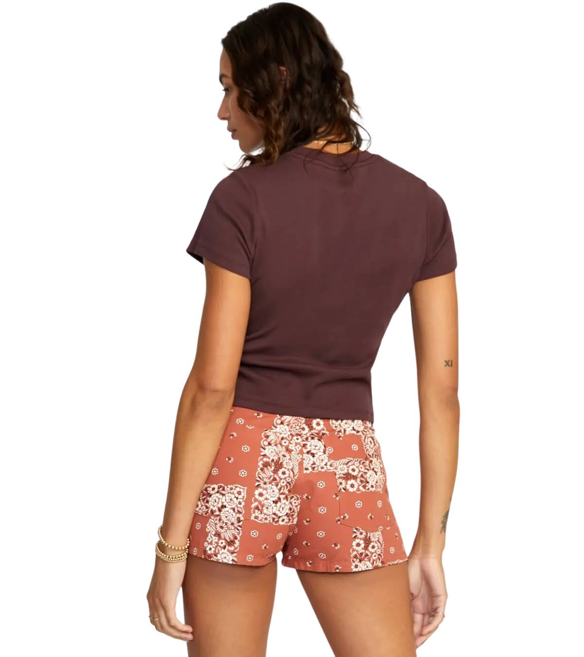RVCA Brown Floral Shorts - 26