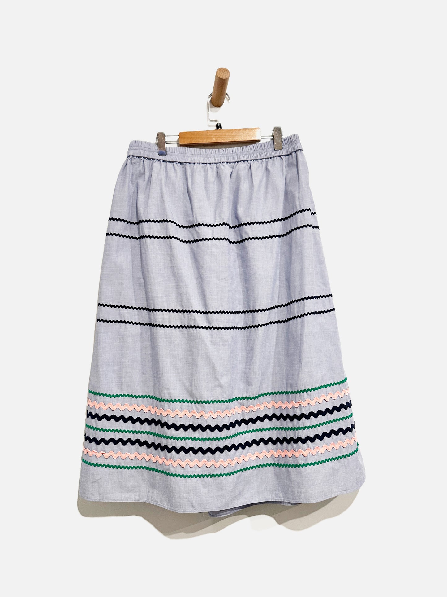 J.Crew Blue Midi Skirt - Small