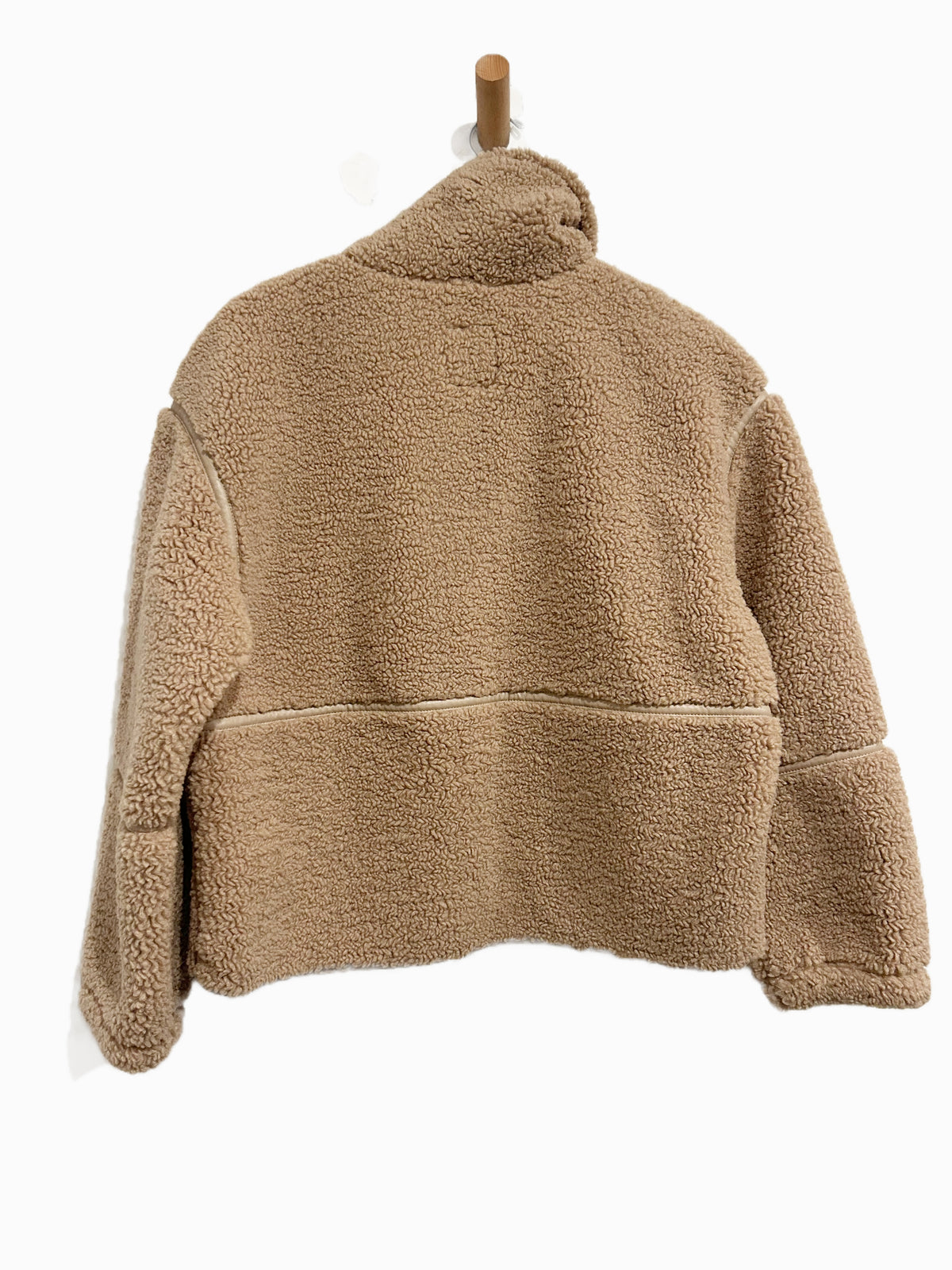 Abercrombie & Fitch Sherpa Mockneck Full Zip Jacket - Small