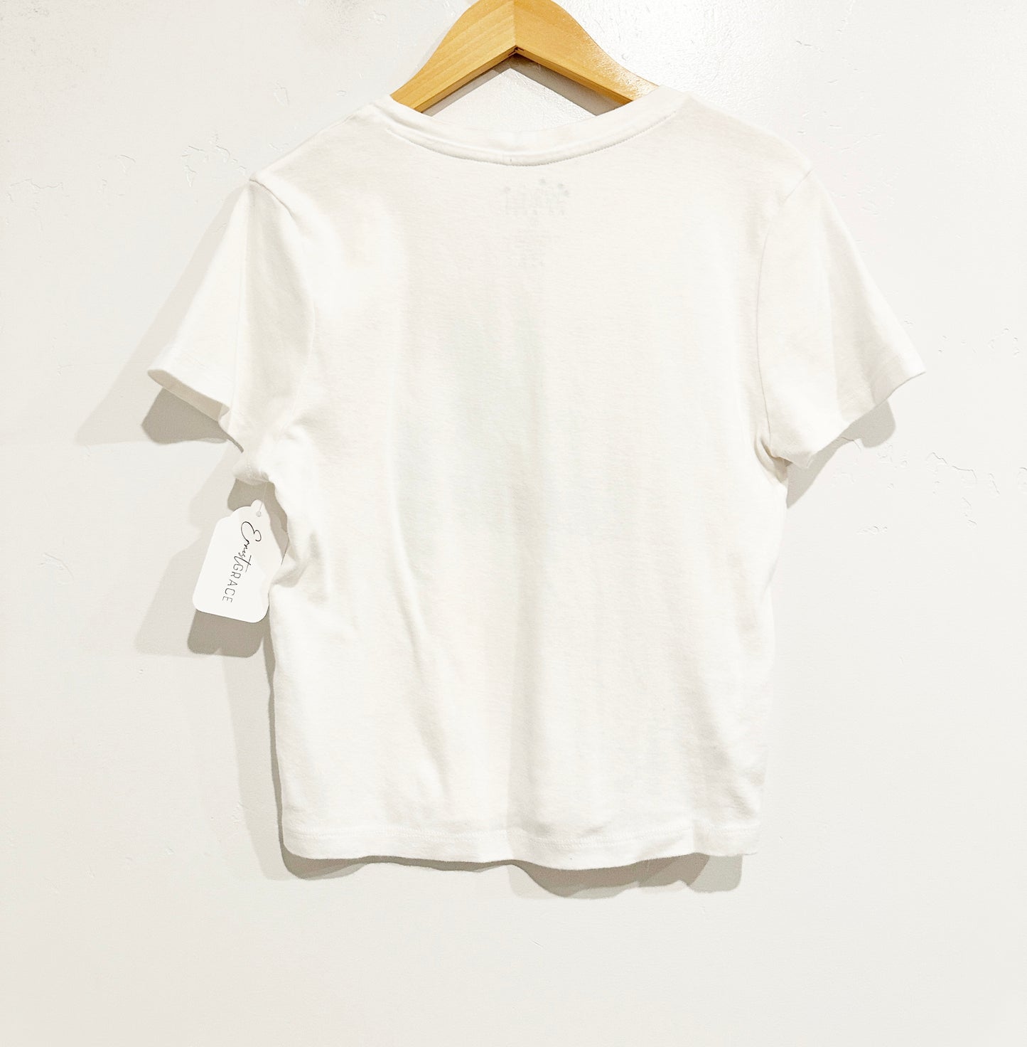 OG Babe Wild West White Cropped Tee - Large