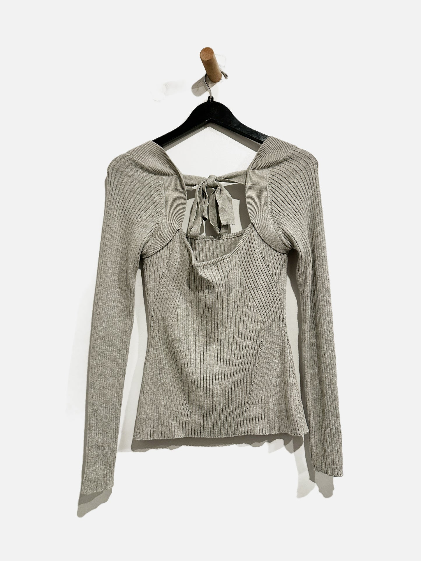 Lovers & Friends Gray Open Back Sweater - Large