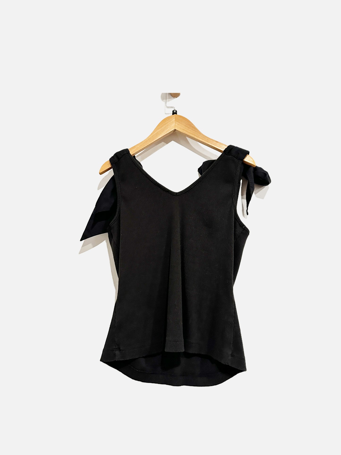 Anthropologie Maeve Black Tie Tank - Medium