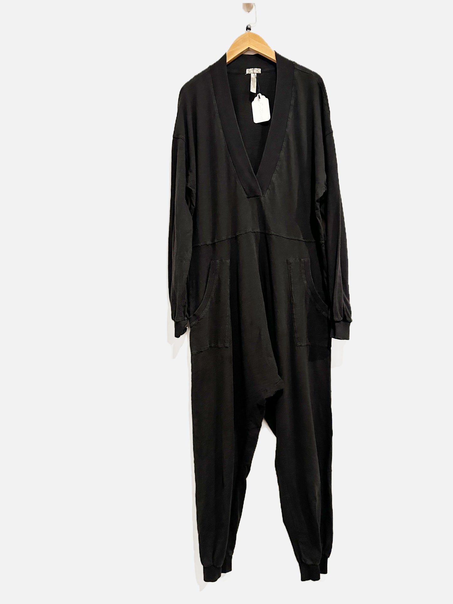 Free People Just Because Jumpsuit in Black - XS