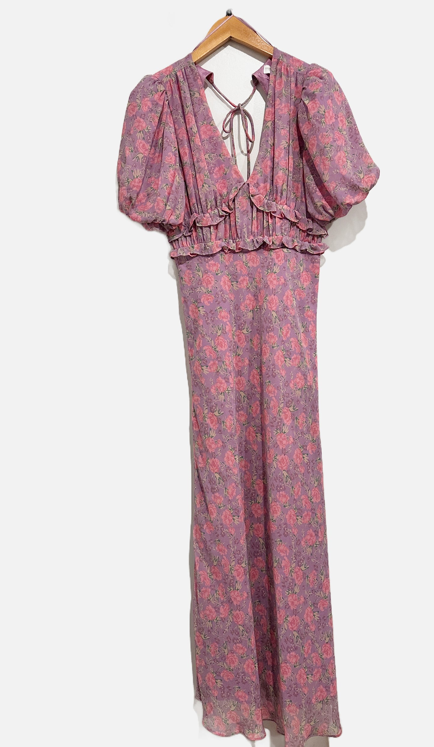 ASTR Purple Floral Maxi Dress - Medium