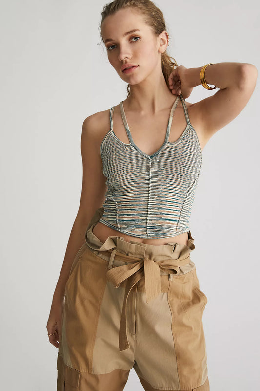 Anthropologie The Reed Sweater Corset Top - Medium