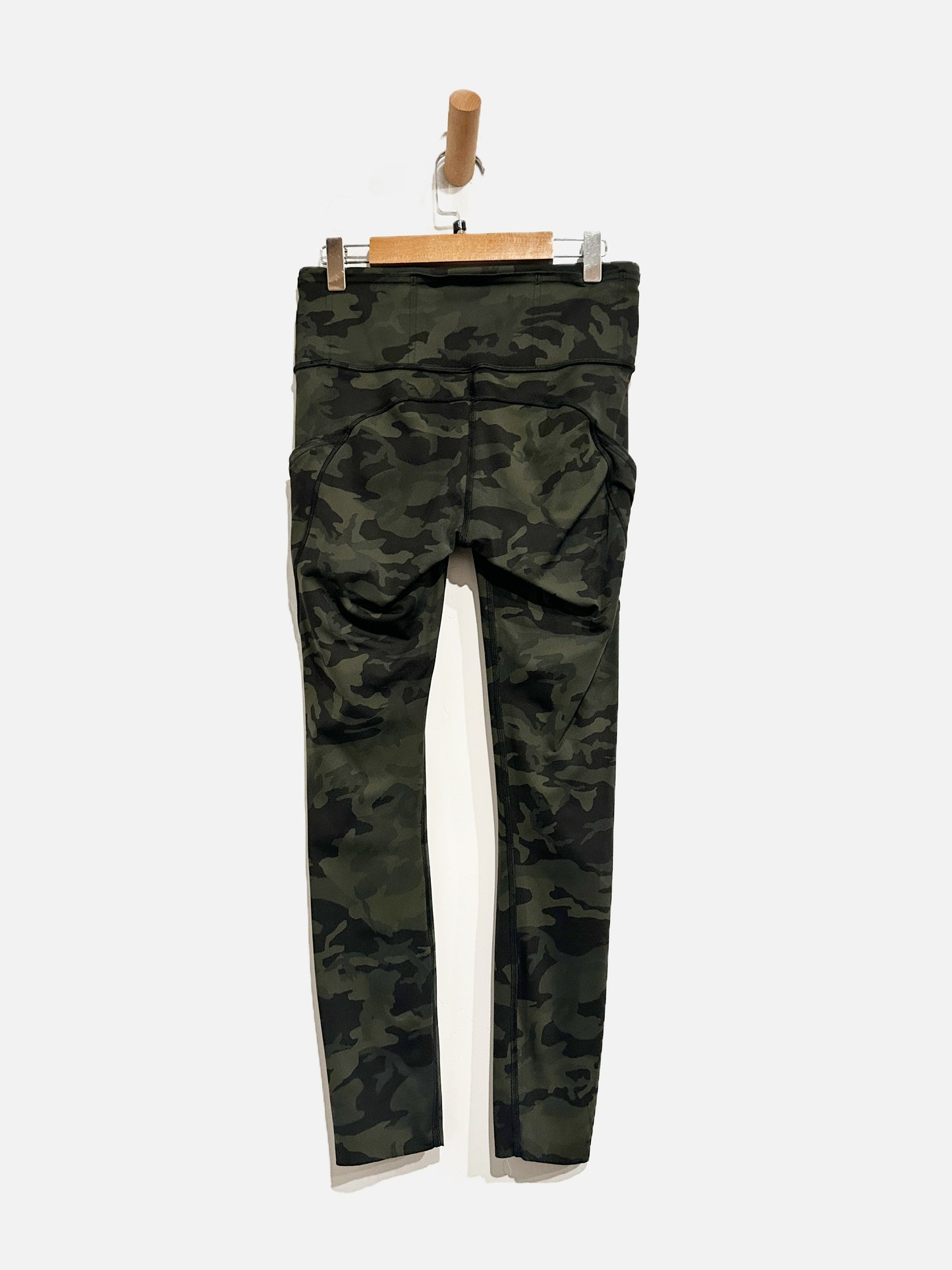 Lululemon Fast & Free 7/8 Tight II *Nulux 25" Incognito Camo Multi Gator Green- 6
