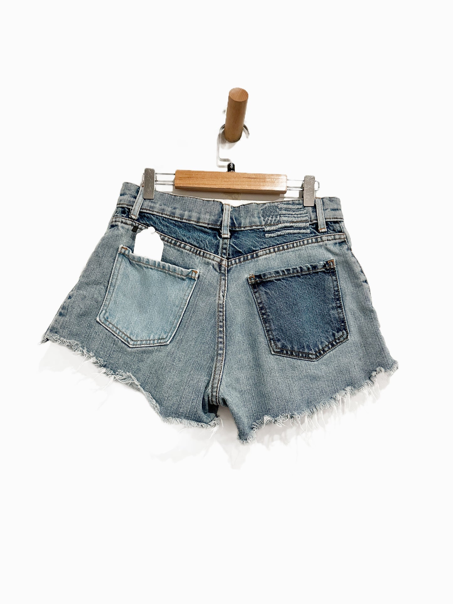 Revice Matchmaker Patchwork Denim Shorts in Love At First Sight - 26