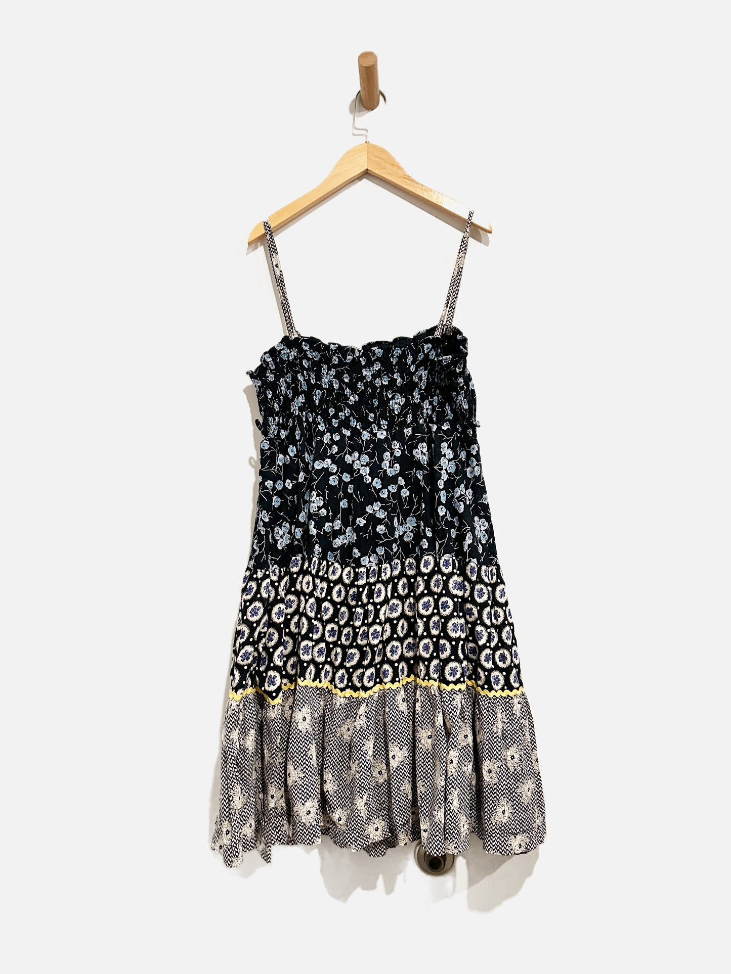 Free People Floral Mixed Media Dress - Small