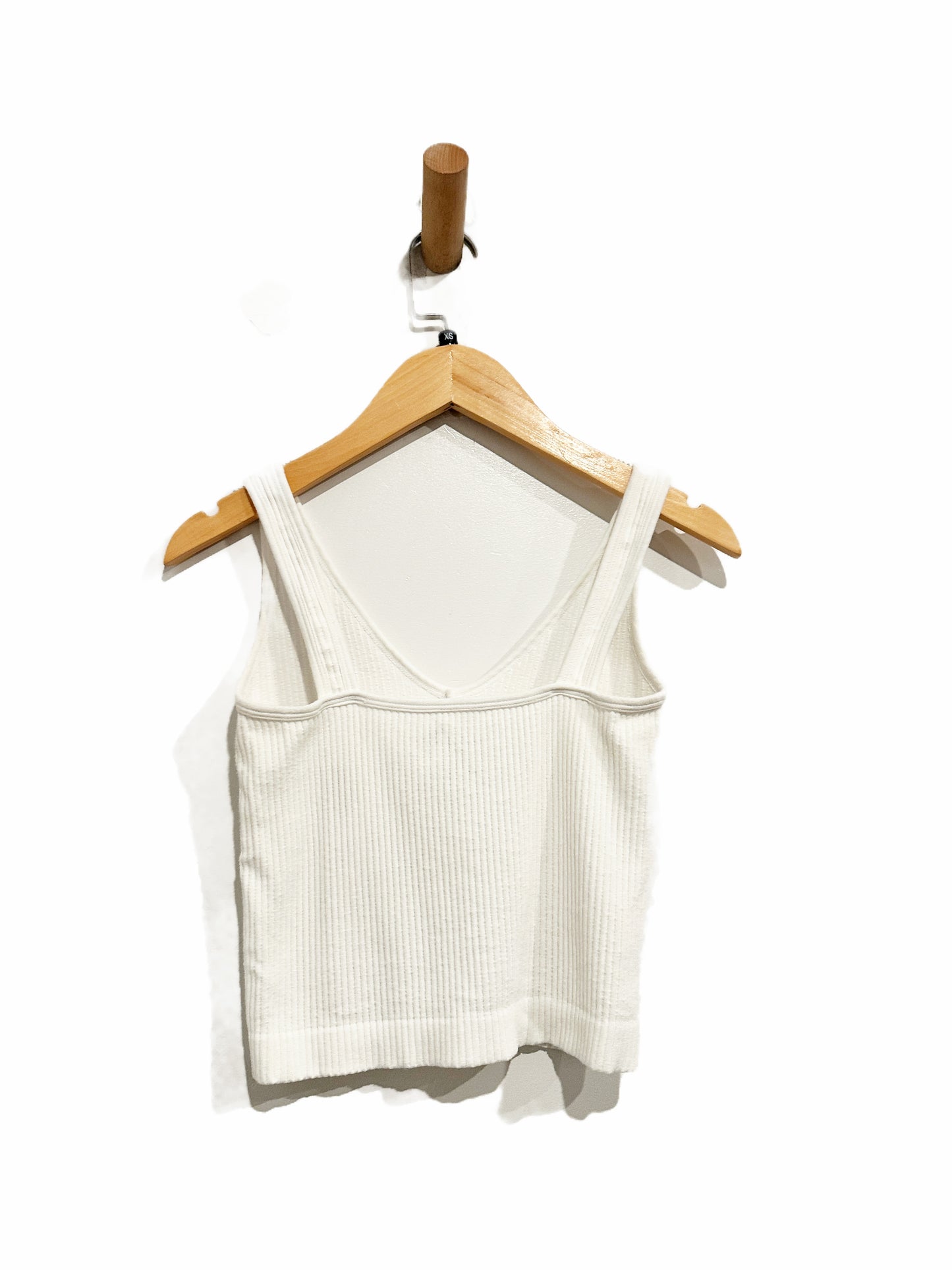 Free People Washed Seamless Crop in White - XS/S