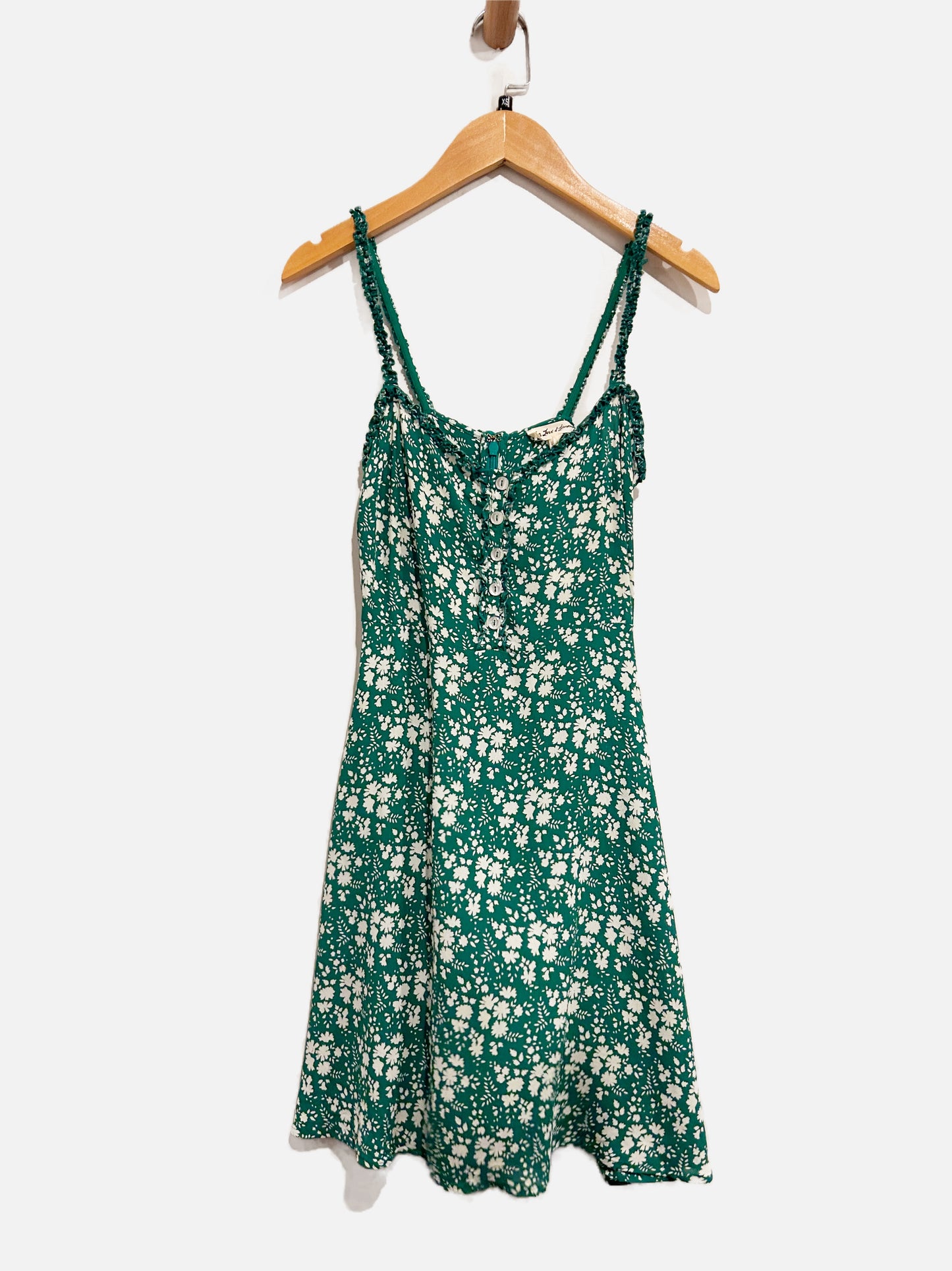 Lovers + Friends Green and White Floral Mini Dress - XS