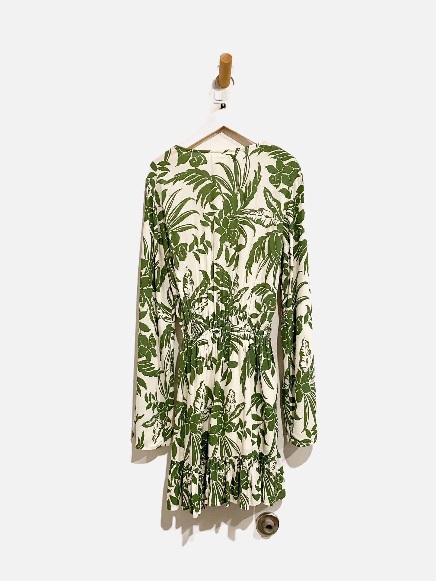 L Space NWT Green and White Geneva Dress - Small