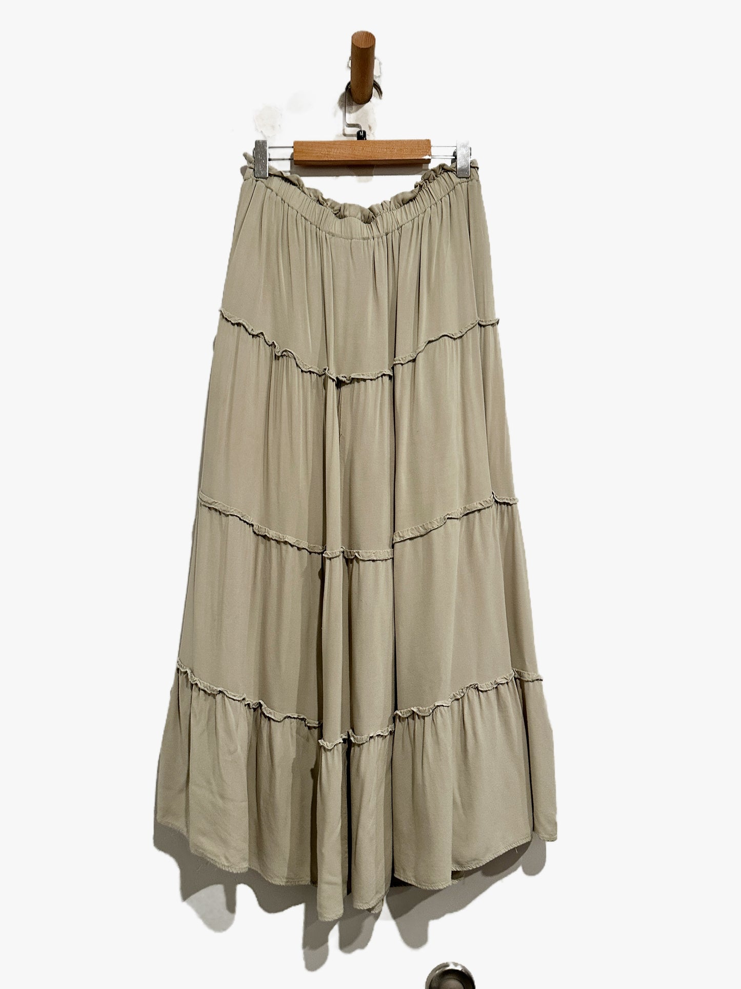Mayberries Green Maxi Skirt - Medium