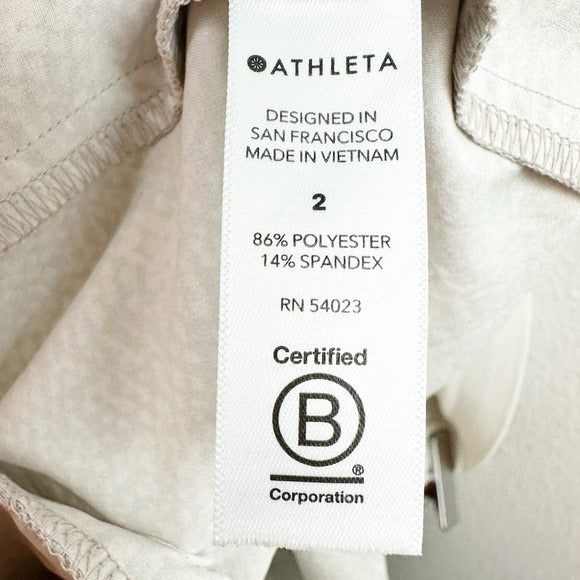Athleta Venture Printed Pant in Viper Gray Size 2