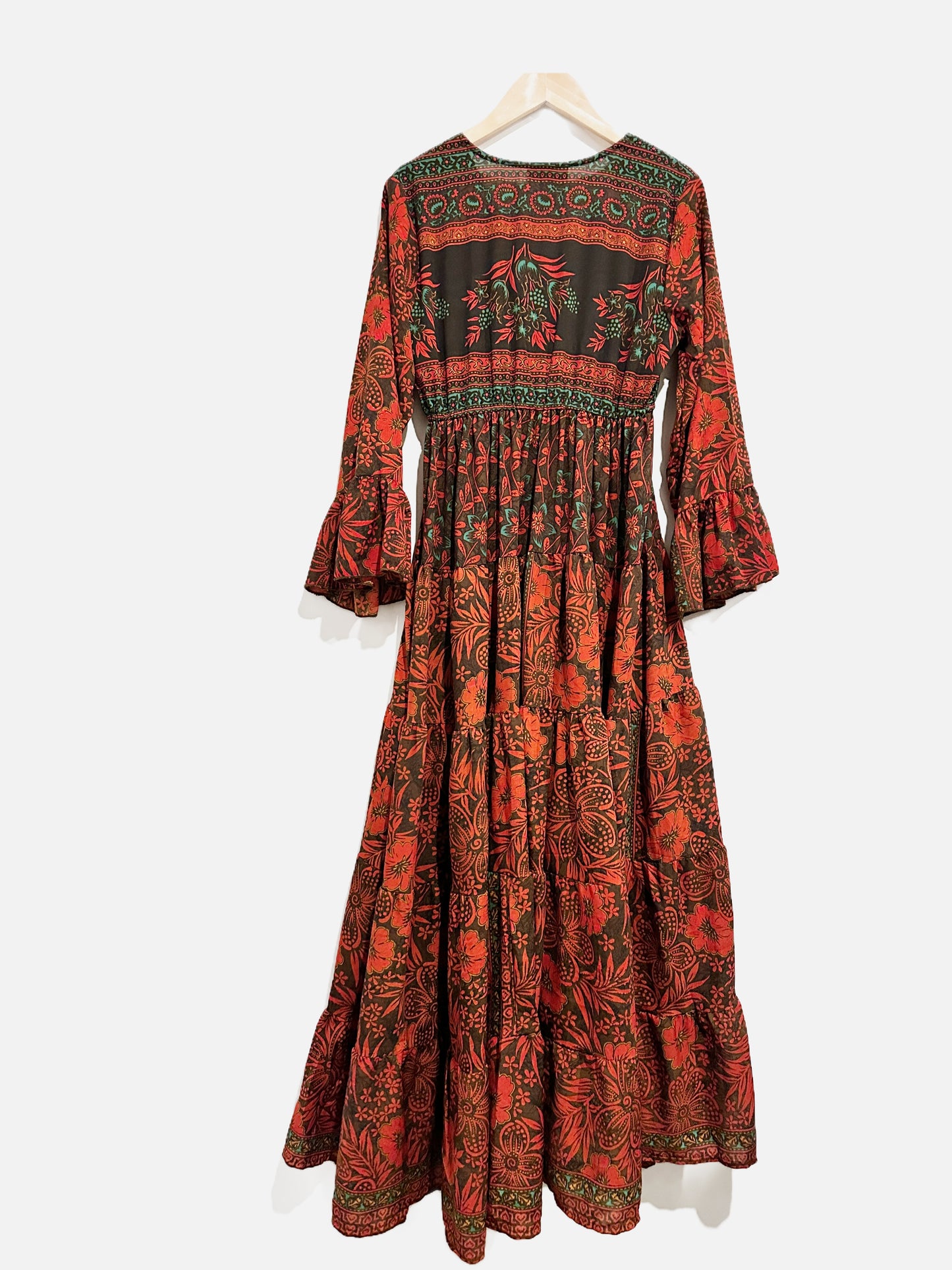 Boemo Red Floral Maxi Dress - Small