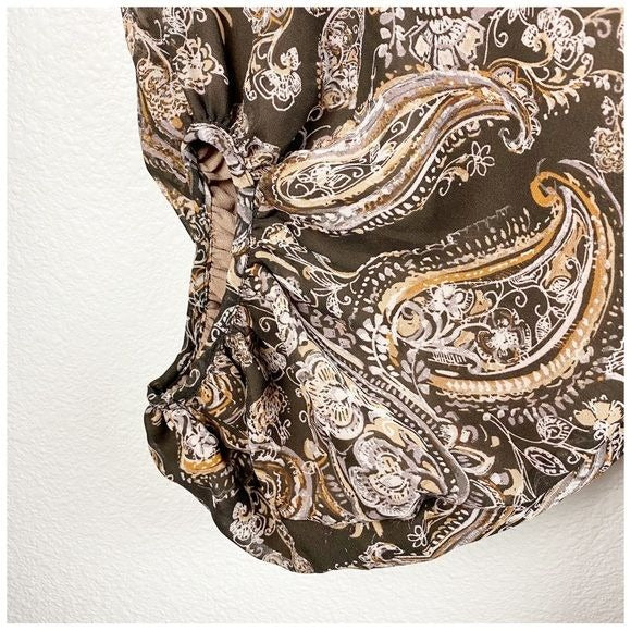 Bohme NWT Chaney Paisley Print Maxi Dress Size Large