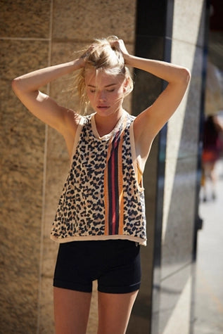 Free People Leopard Print Tank - Medium