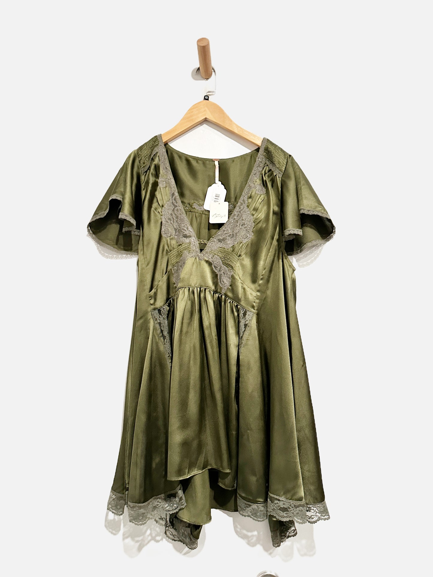 Free People NWT Wildest Rose Tunic in Green- Small