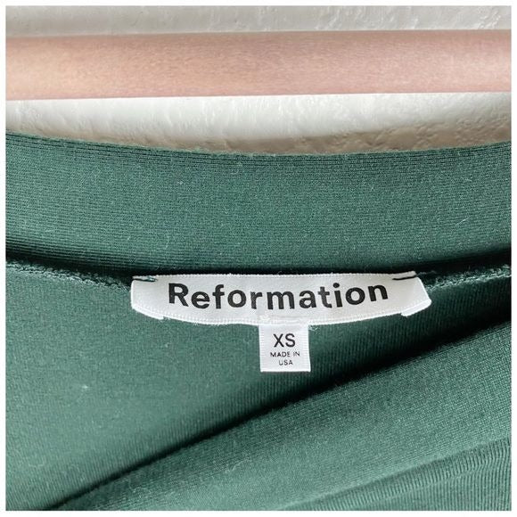 Reformation Prudence Dress in Green Size XS