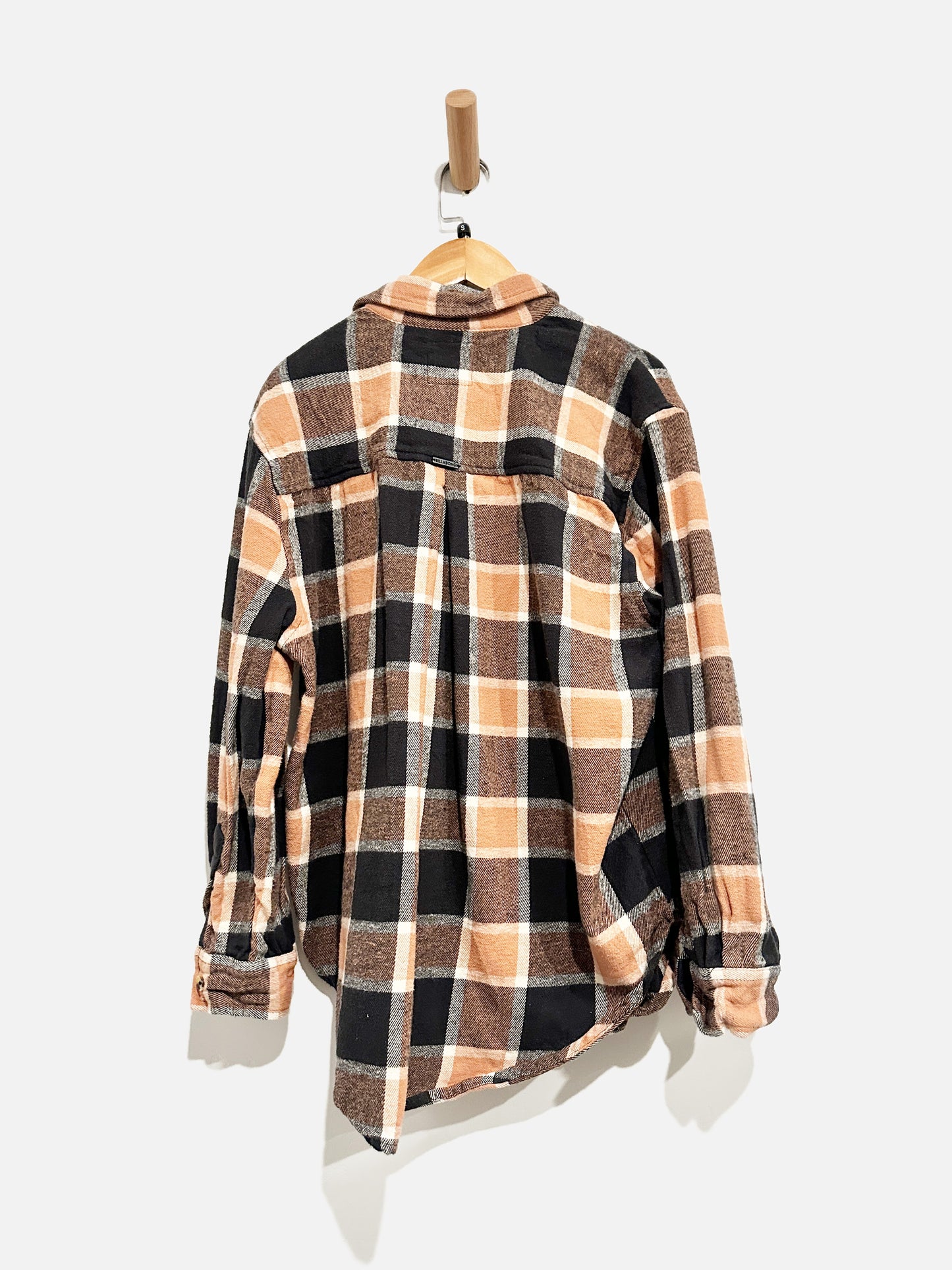 Billabong Black and Brown Flannel - Small
