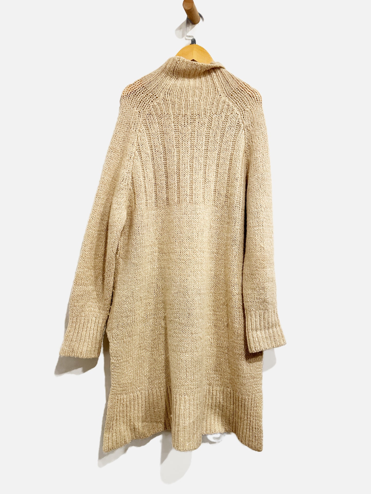Free People Cream Cable Knit Sweater Dress - Small