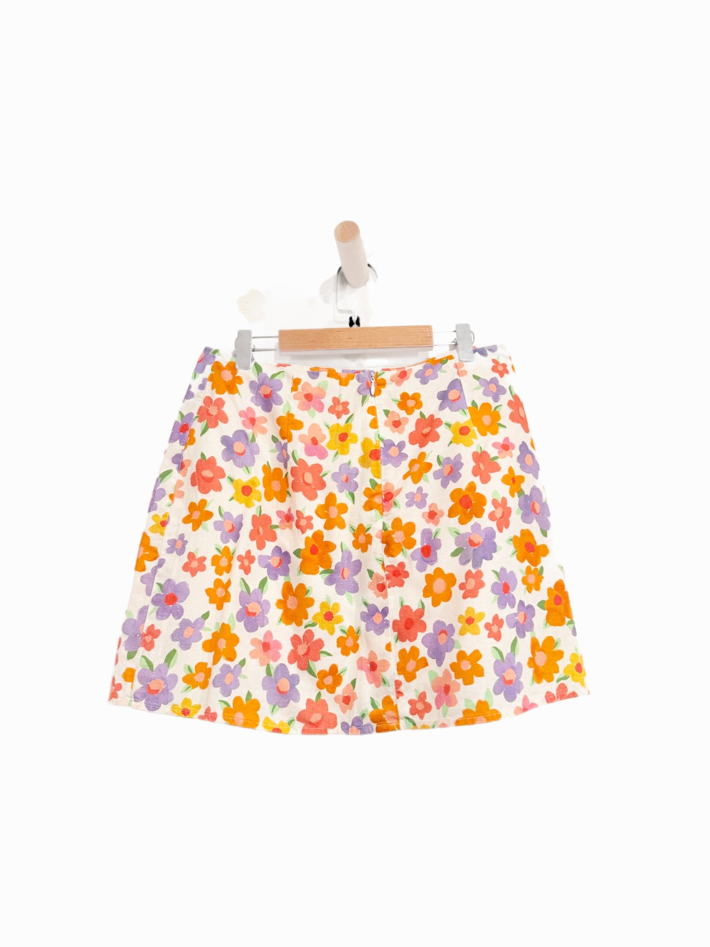 Peppermayo Spring Days Linen Mini Skirt in Blooming - 6
