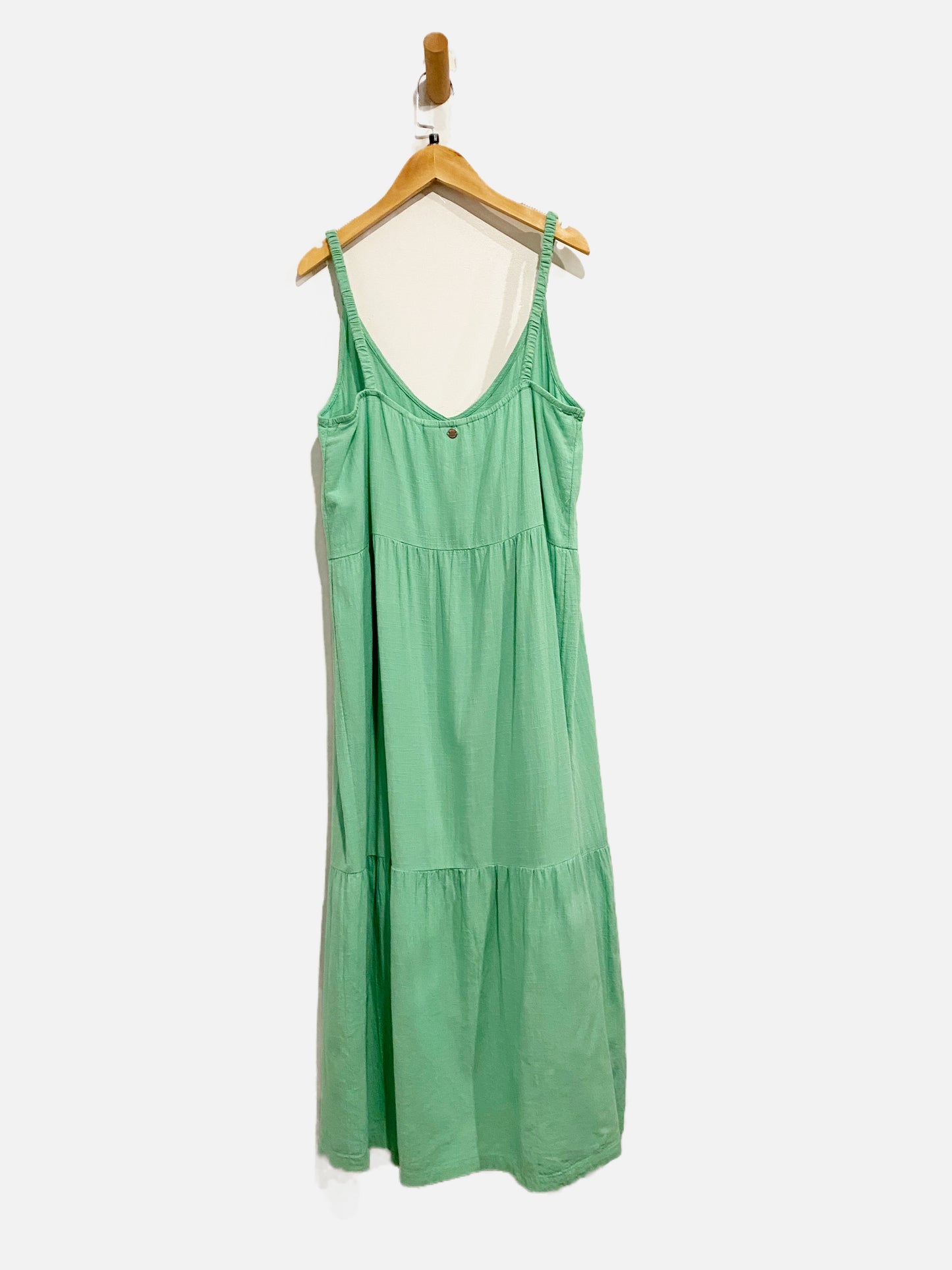 Roxy Green Tiered Midi Dress - Large