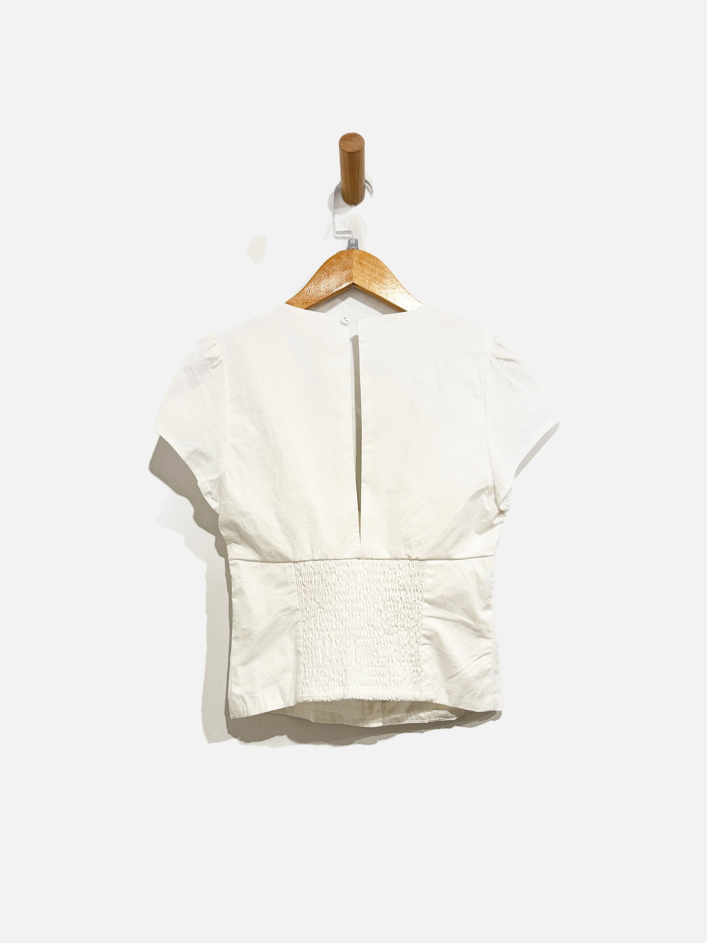 Princess Polly White Button Front Blouse - 0
