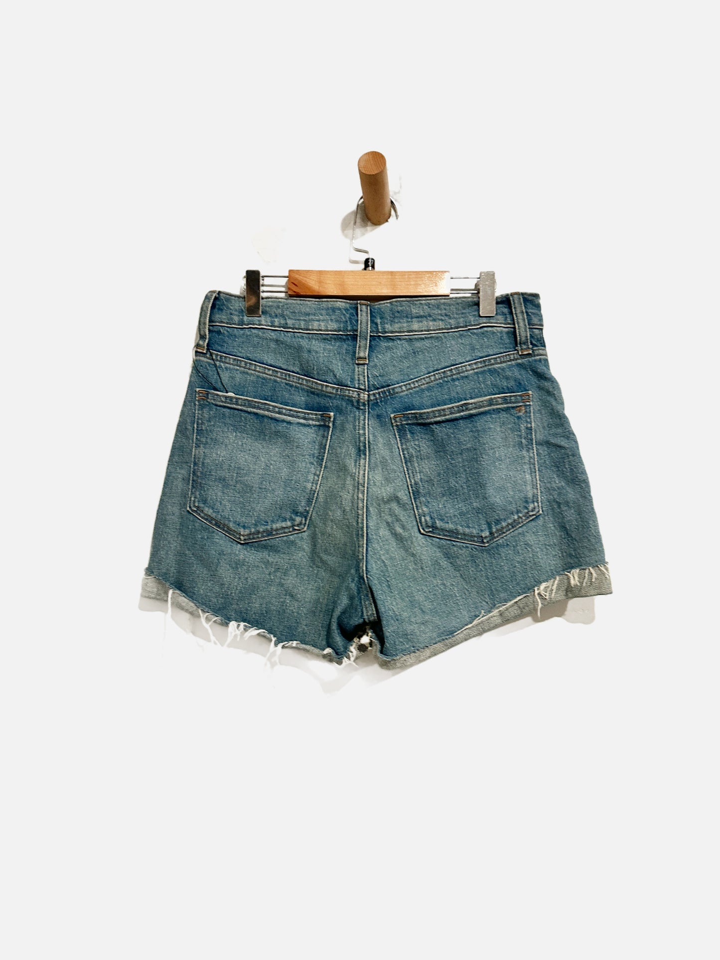 Madewell High-Rise Denim Shorts in Malden Wash - 27
