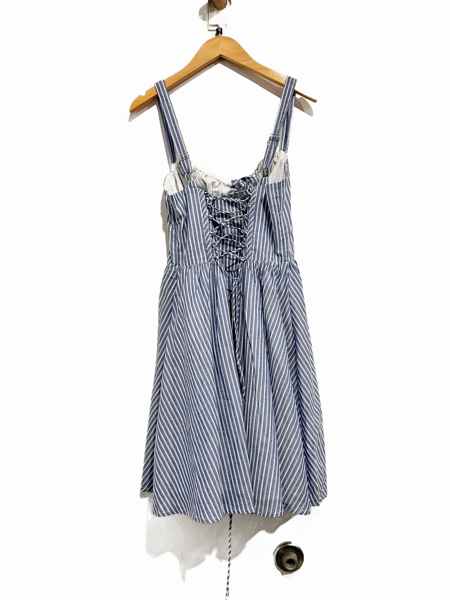 Vici Morning Magnolia Striped Sweetheart Mini Dress - XS