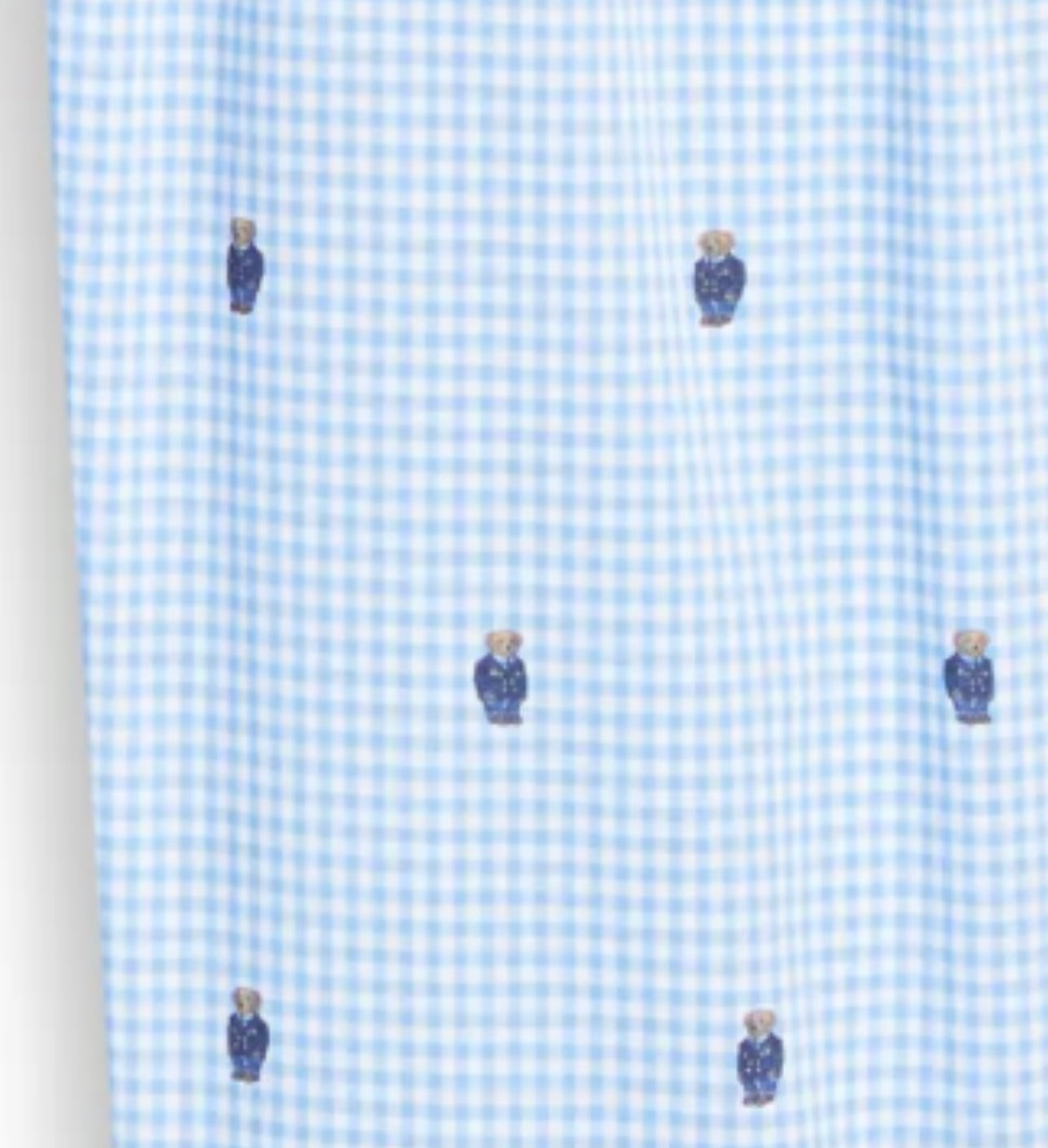 Polo Ralph Lauren Blue and White Checkered PJs - Medium