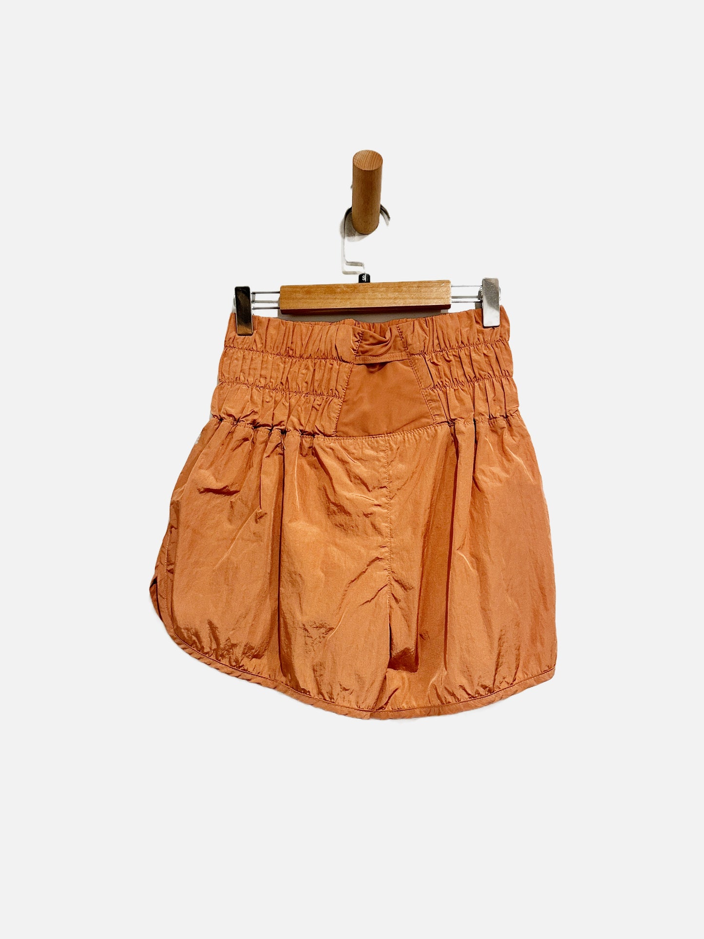 Free People The Way Home Orange Running Shorts - Small