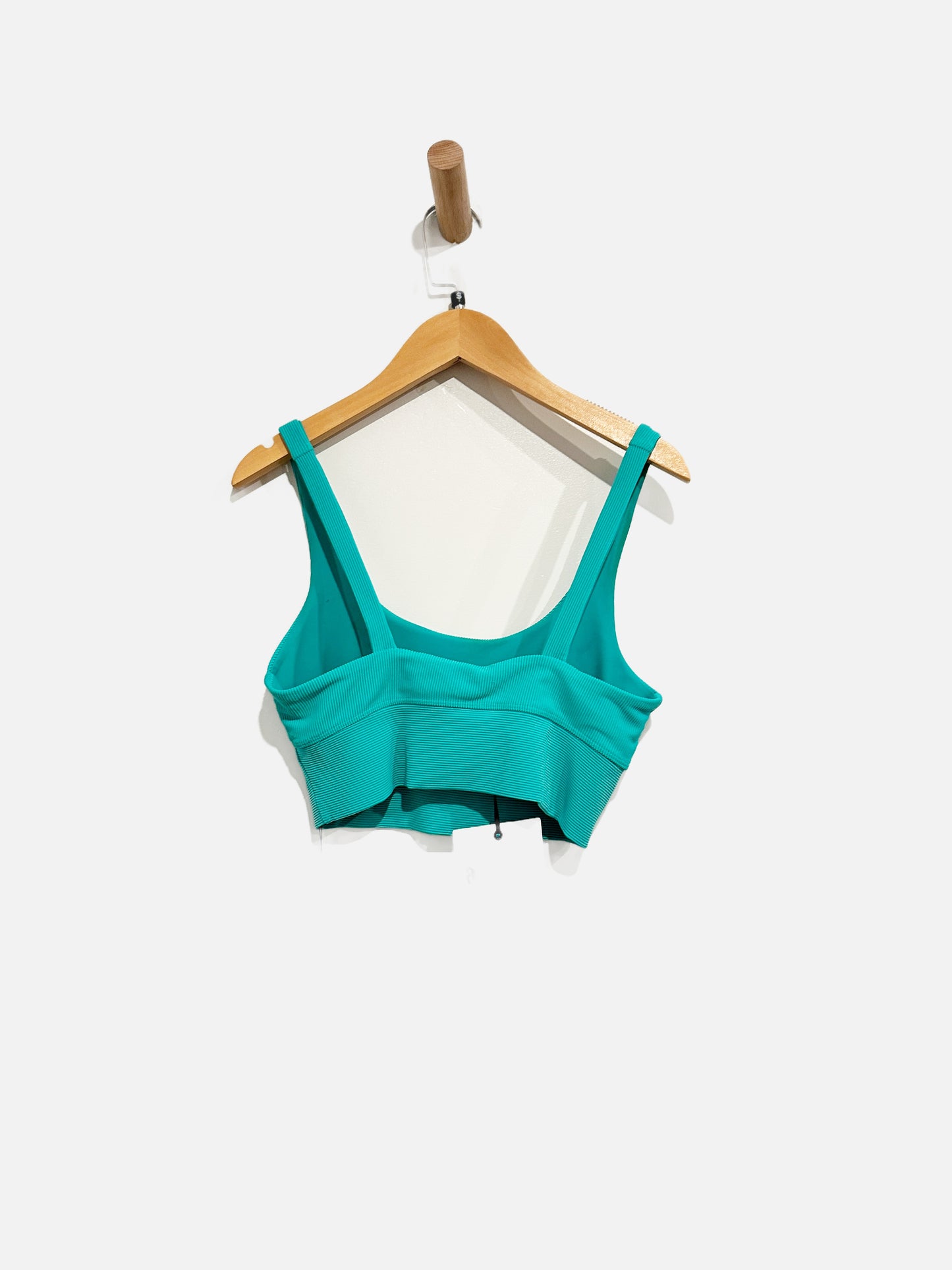 Beach Riot Green Ribbed Sports Bra - Small