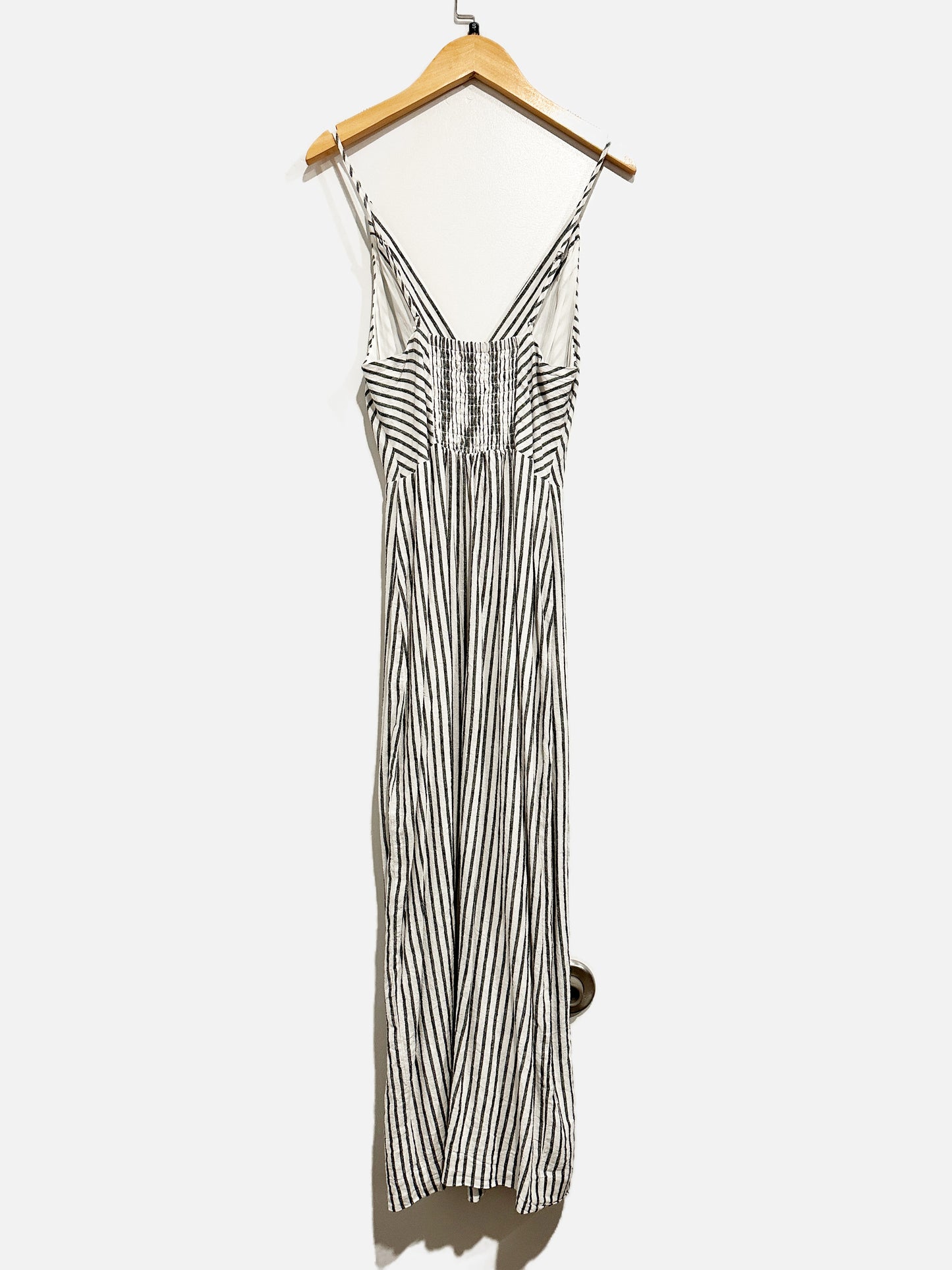 Urban Outfitters Gray and White Stripe Button Down Dress - Small