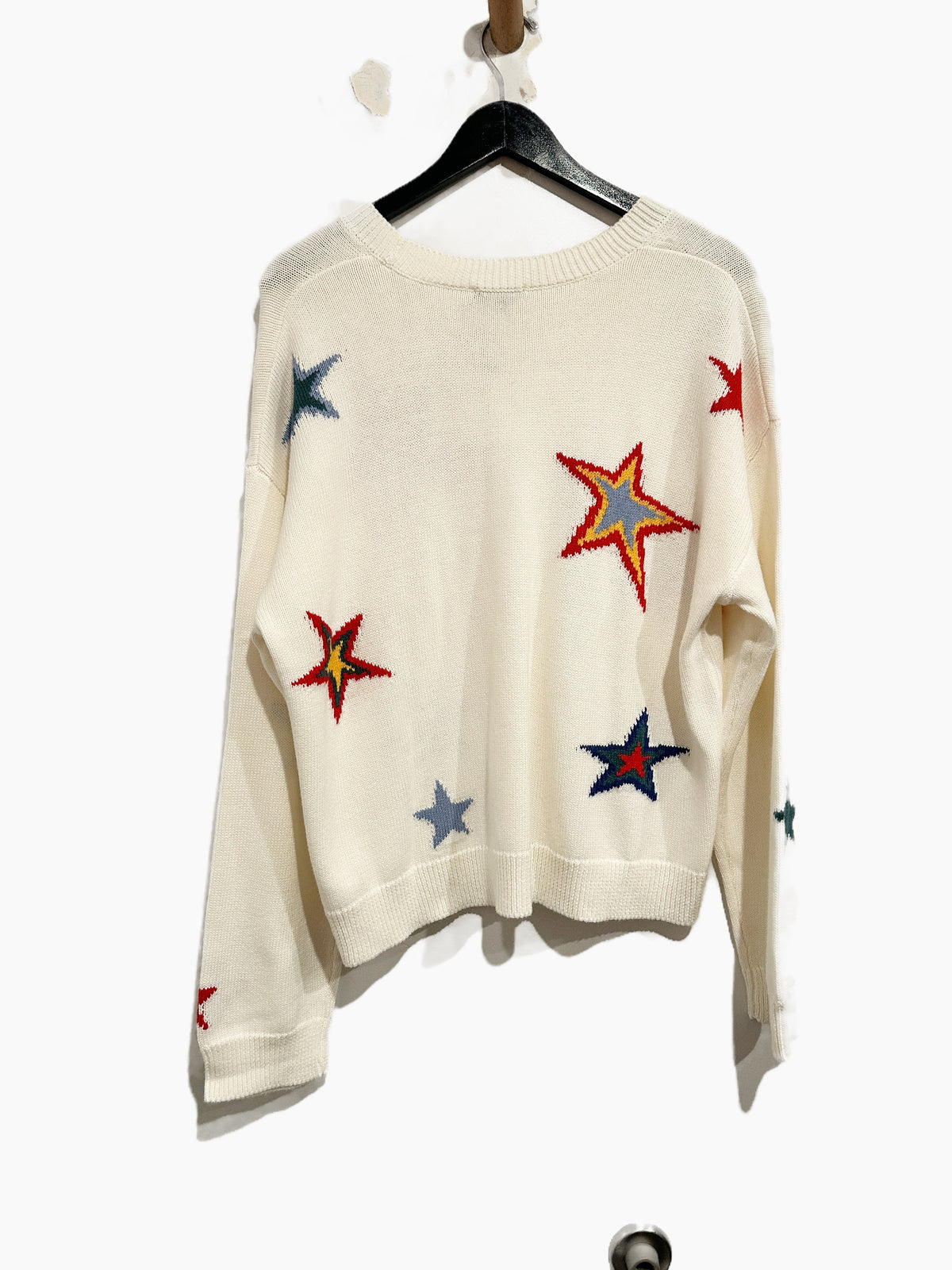 Rails Perci Multi Stars Cotton & Cashmere Intarsia Sweater - Large