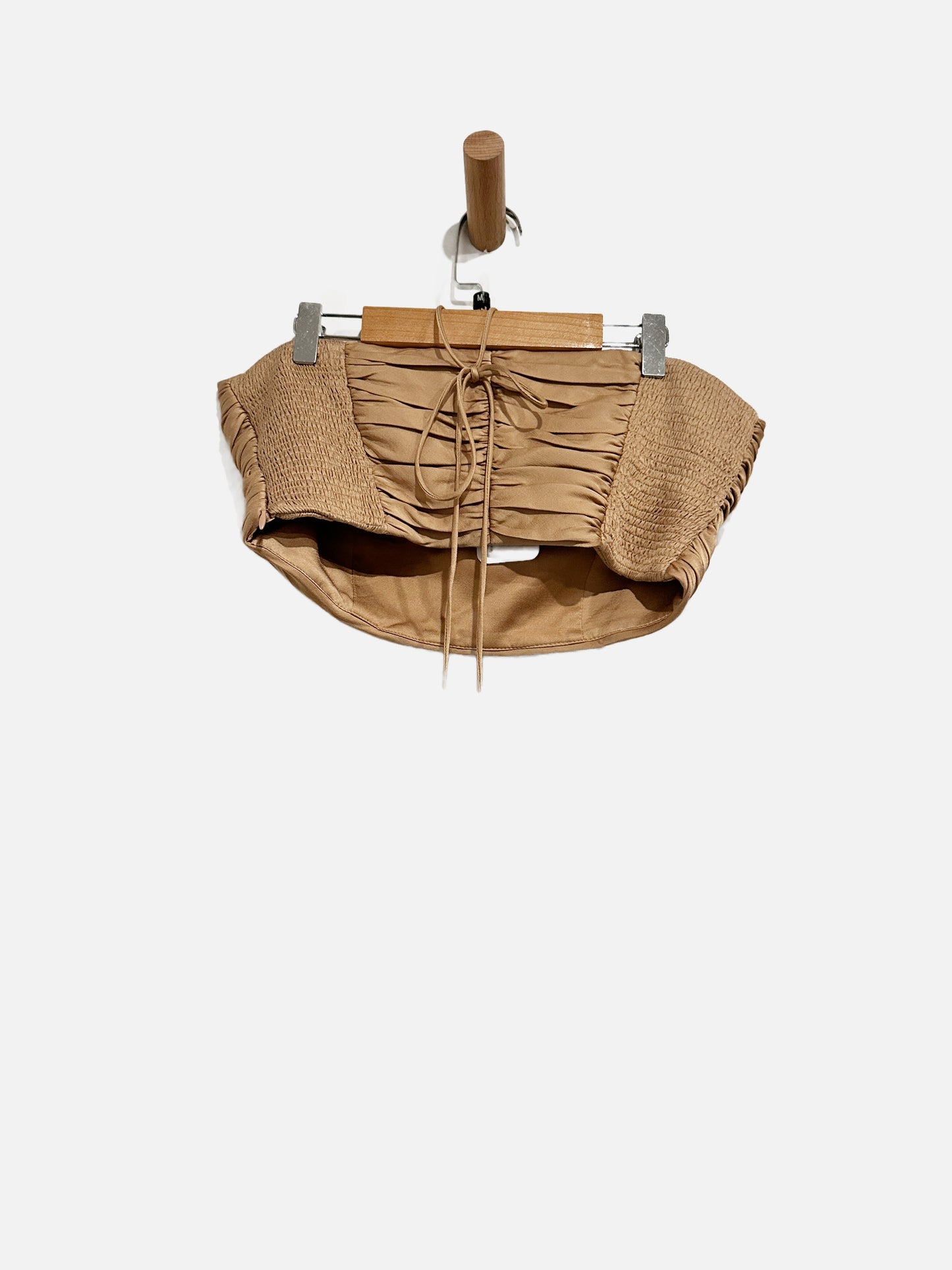 Zara Copper Halter Cropped Top - Medium