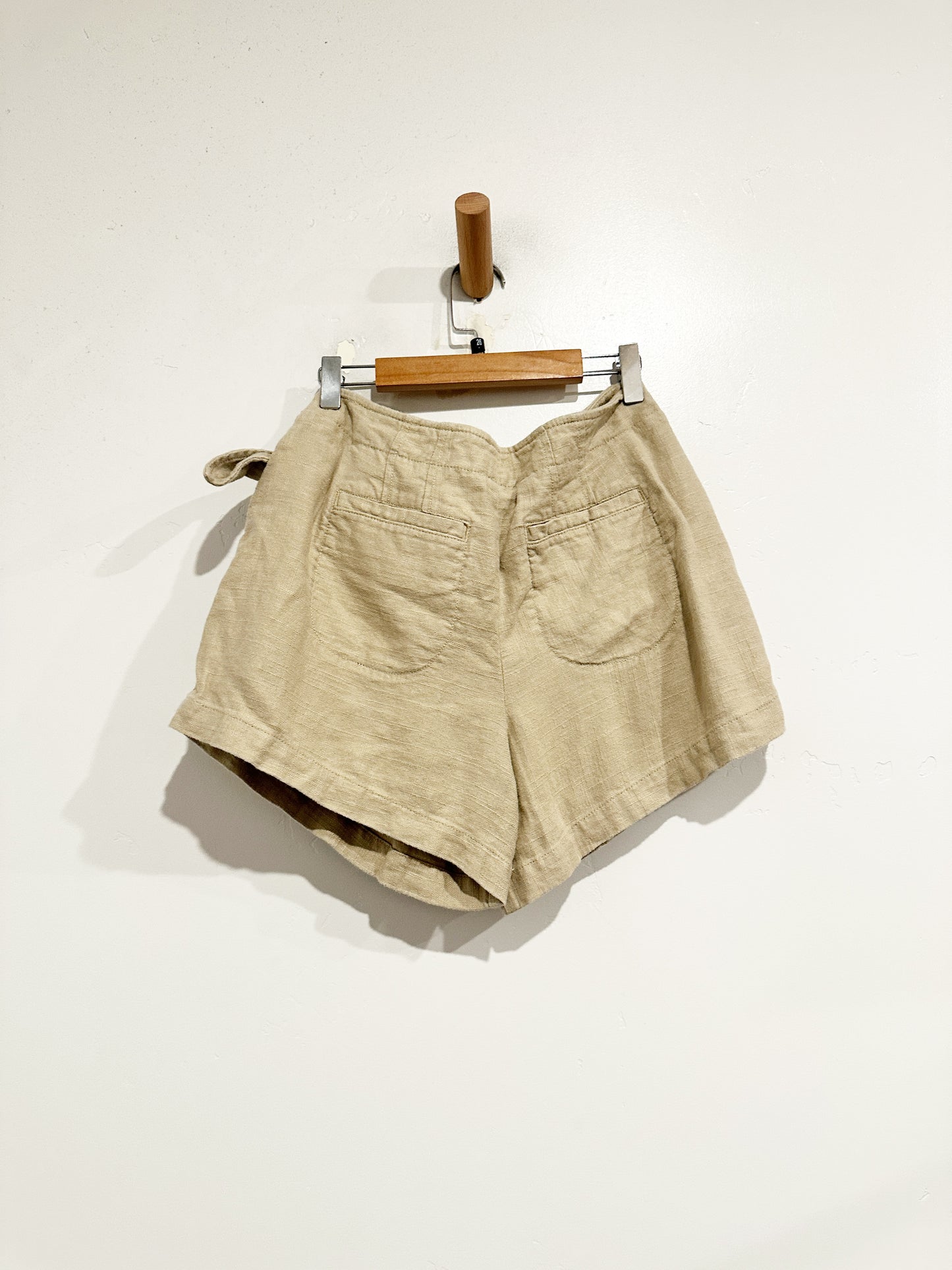 Anthropologie Tan Linen Skort - 2