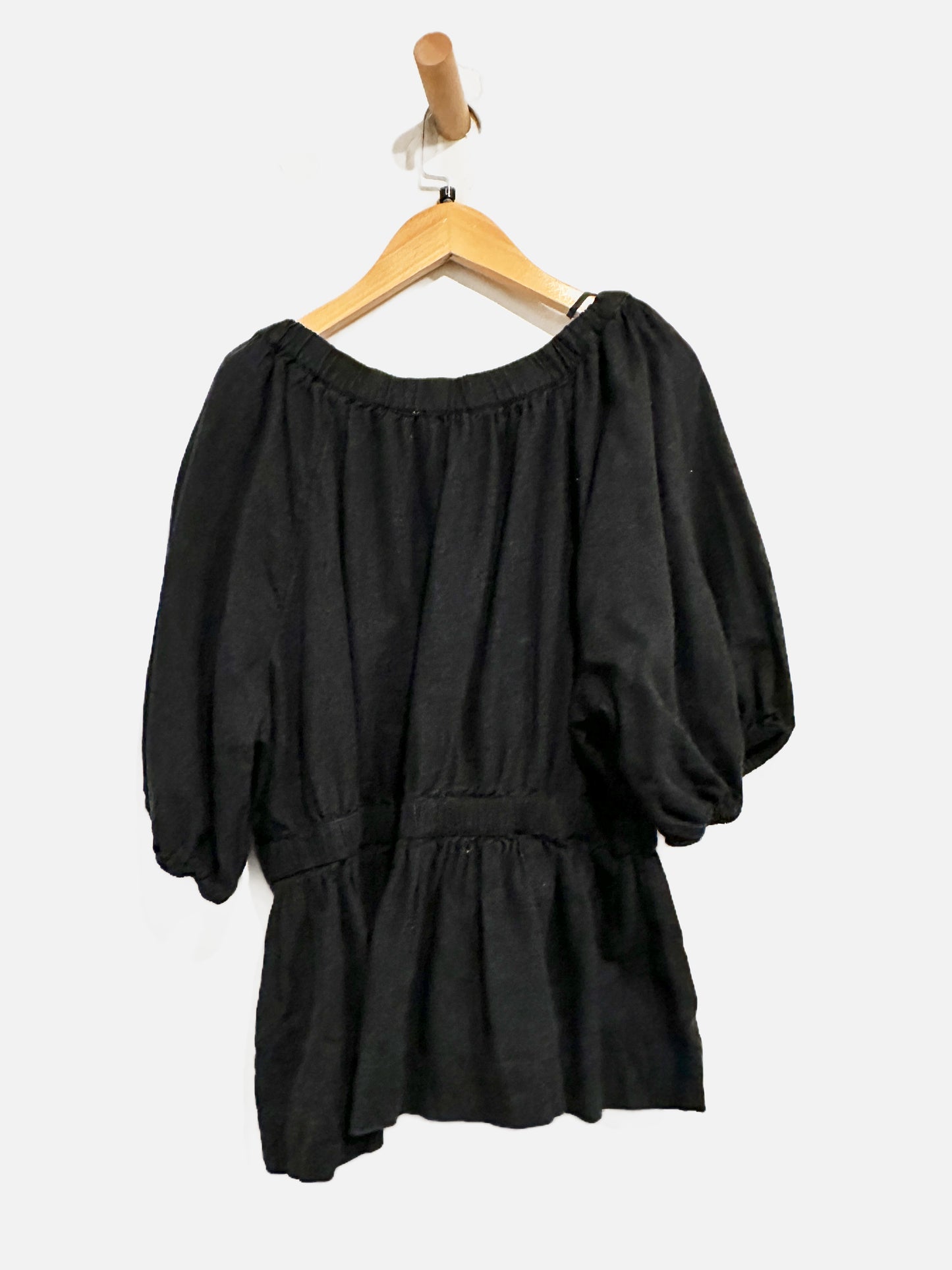 Abercrombie & Fitch SS Linen Blend Plunge Top - Large