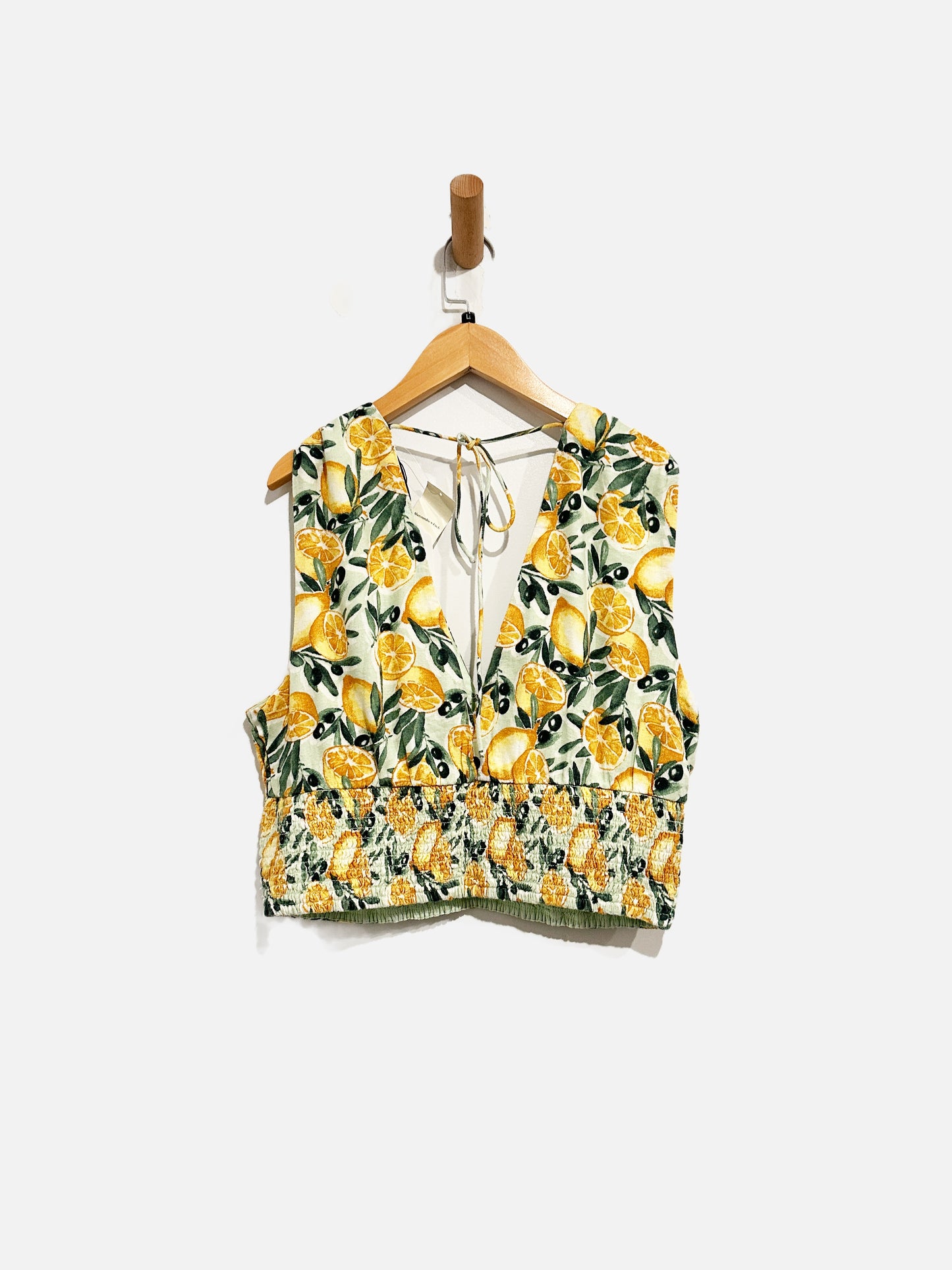 Abercrombie & Fitch NWT Lemon Linen Tank - Large
